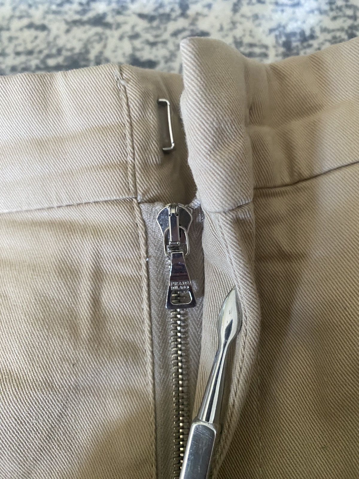 Prada Vintage beige luxury prada women pants Size 28" / US 6 / IT 42 - 5 Thumbnail