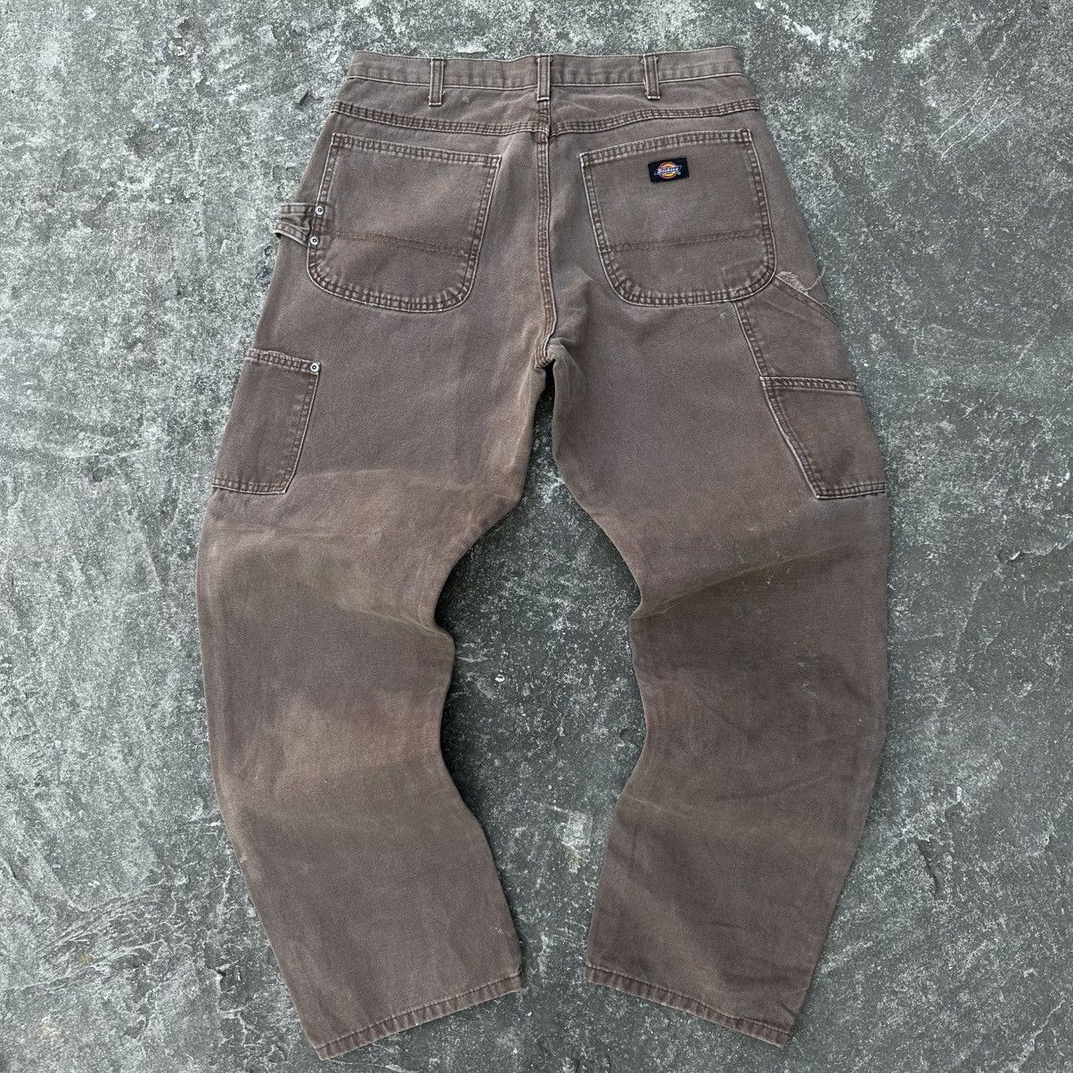 Other 34x34 Rare Crazy Vintage Faded Mocha Dickies Double Knee Size US 34 / EU 50 - 6 Thumbnail