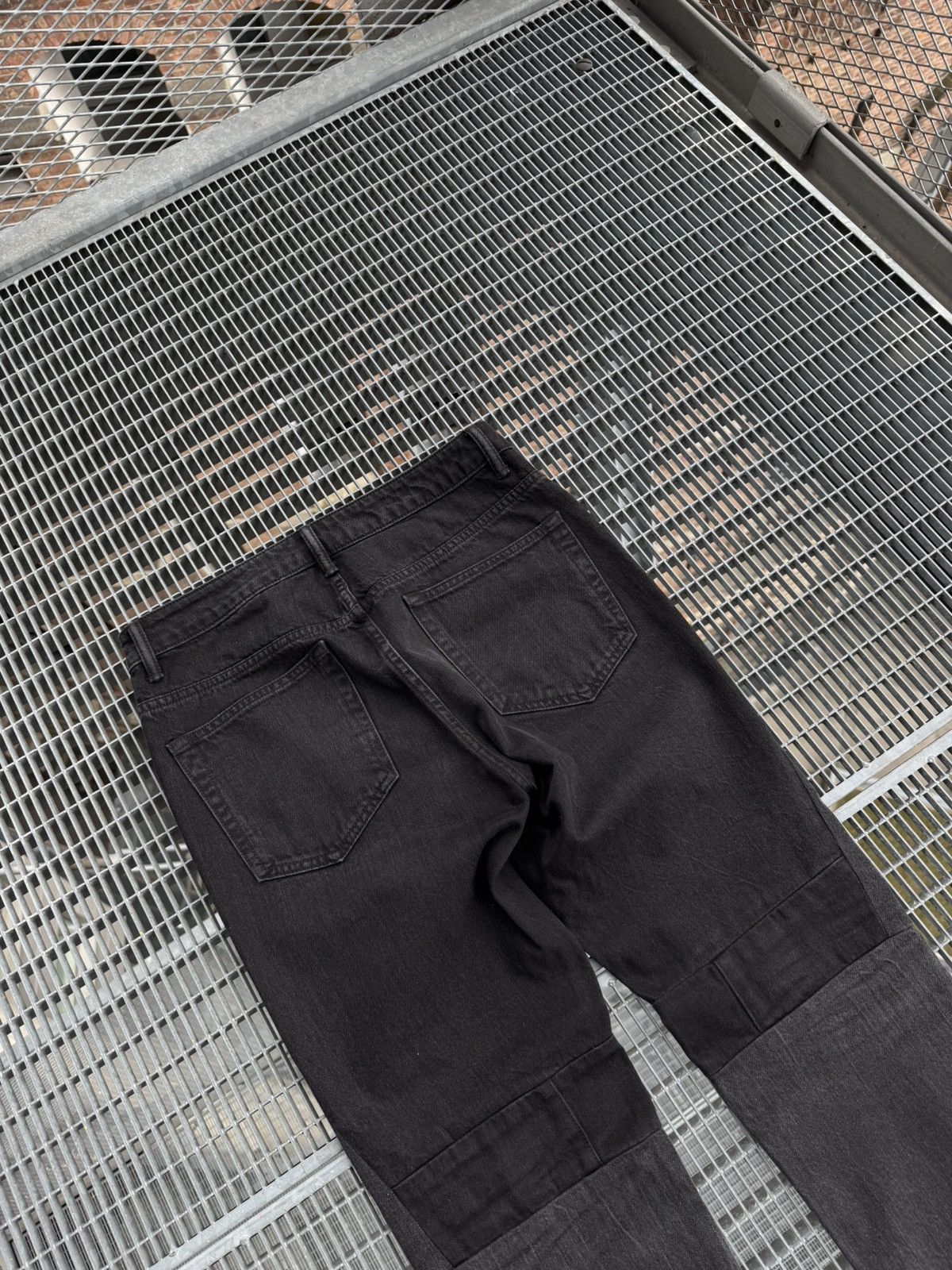 Helmut Lang Helmut Lang High Rise Crop Slim Vintage Patchwork Jeans Size US 30 / EU 46 - 15 Thumbnail