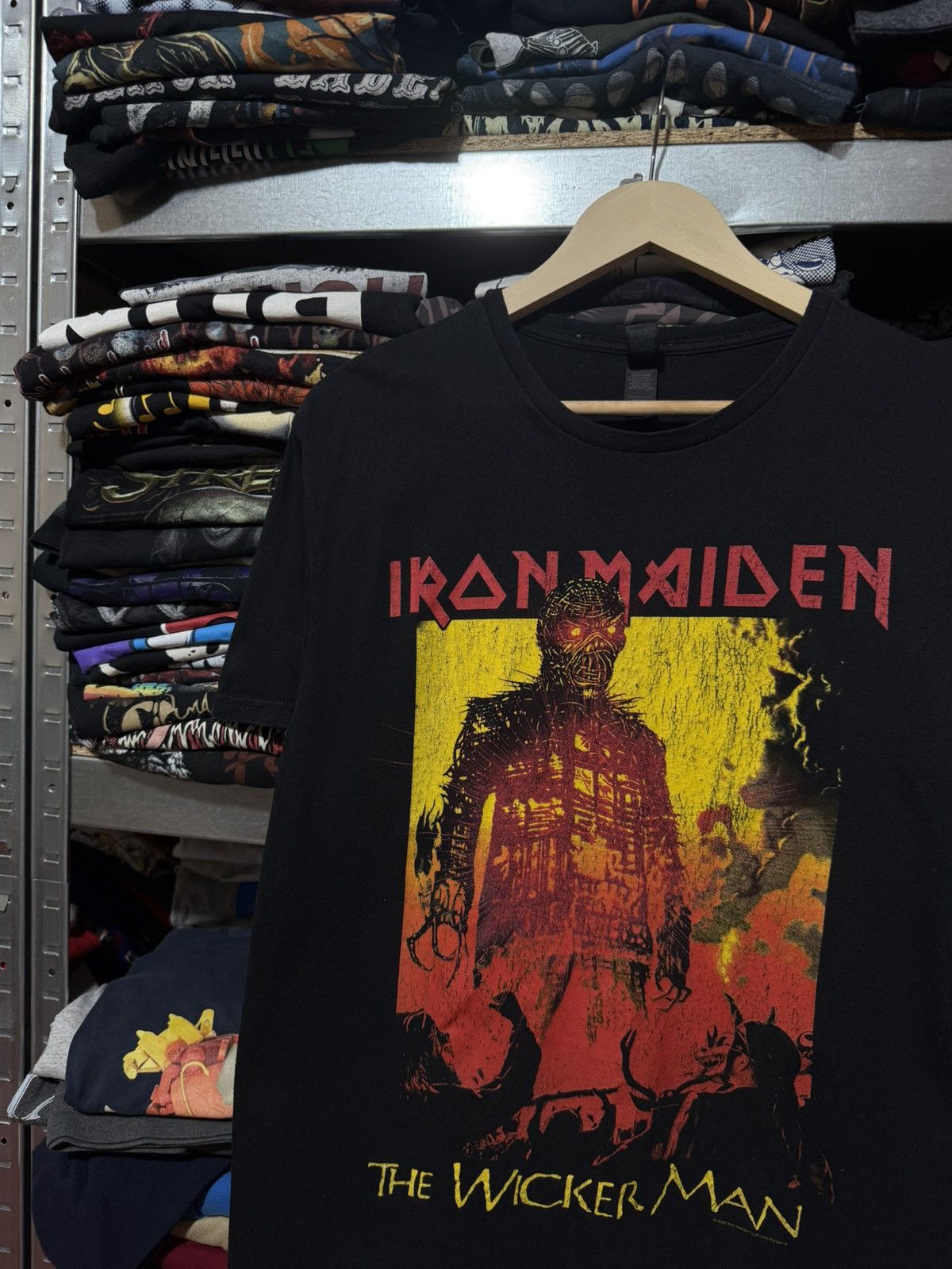 Band Tees Vintage 2023 Iron Maiden The Wicker Man Rock Band T-Shirt Size US L / EU 52-54 / 3 - 3 Thumbnail