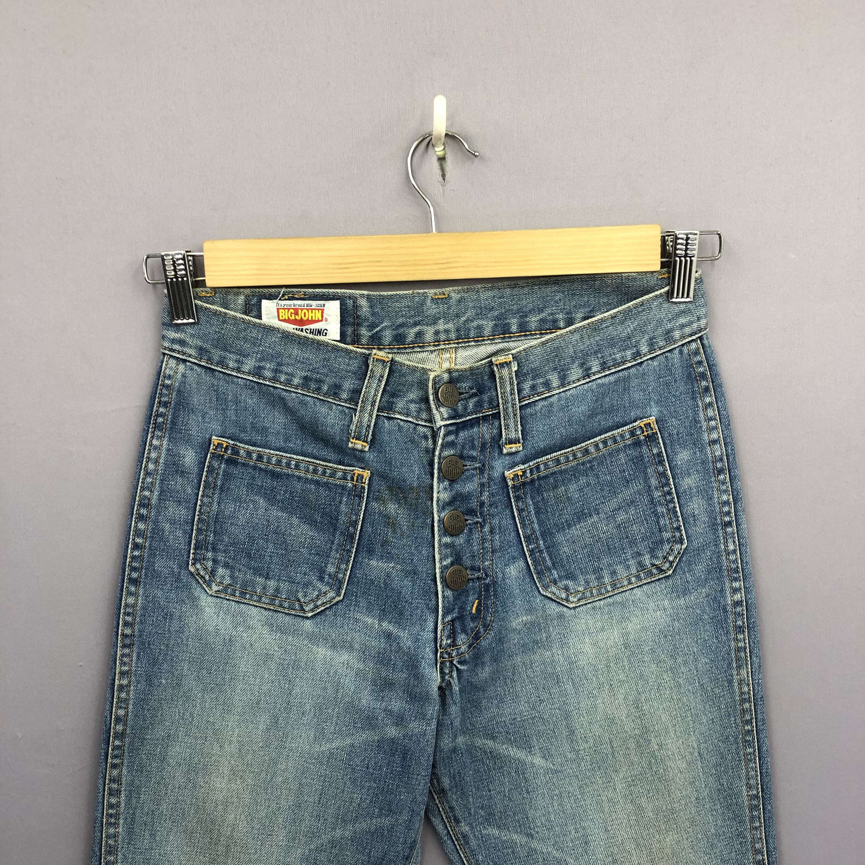 Big John Vintage 90s Big John Flare Bush Pants Crazy Bootcut Jeans Size 28" / US 6 / IT 42 - 5 Thumbnail