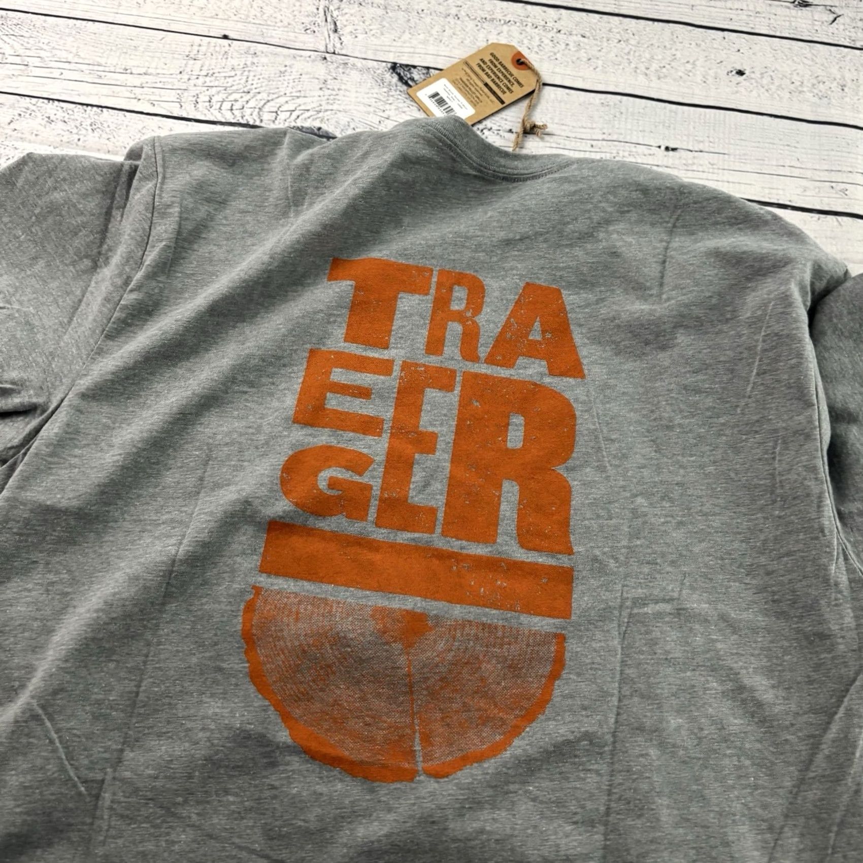Vintage Traeger Grills Short Sleeve T Shirt Mens Large Gray Size US L / EU 52-54 / 3 - 7 Thumbnail