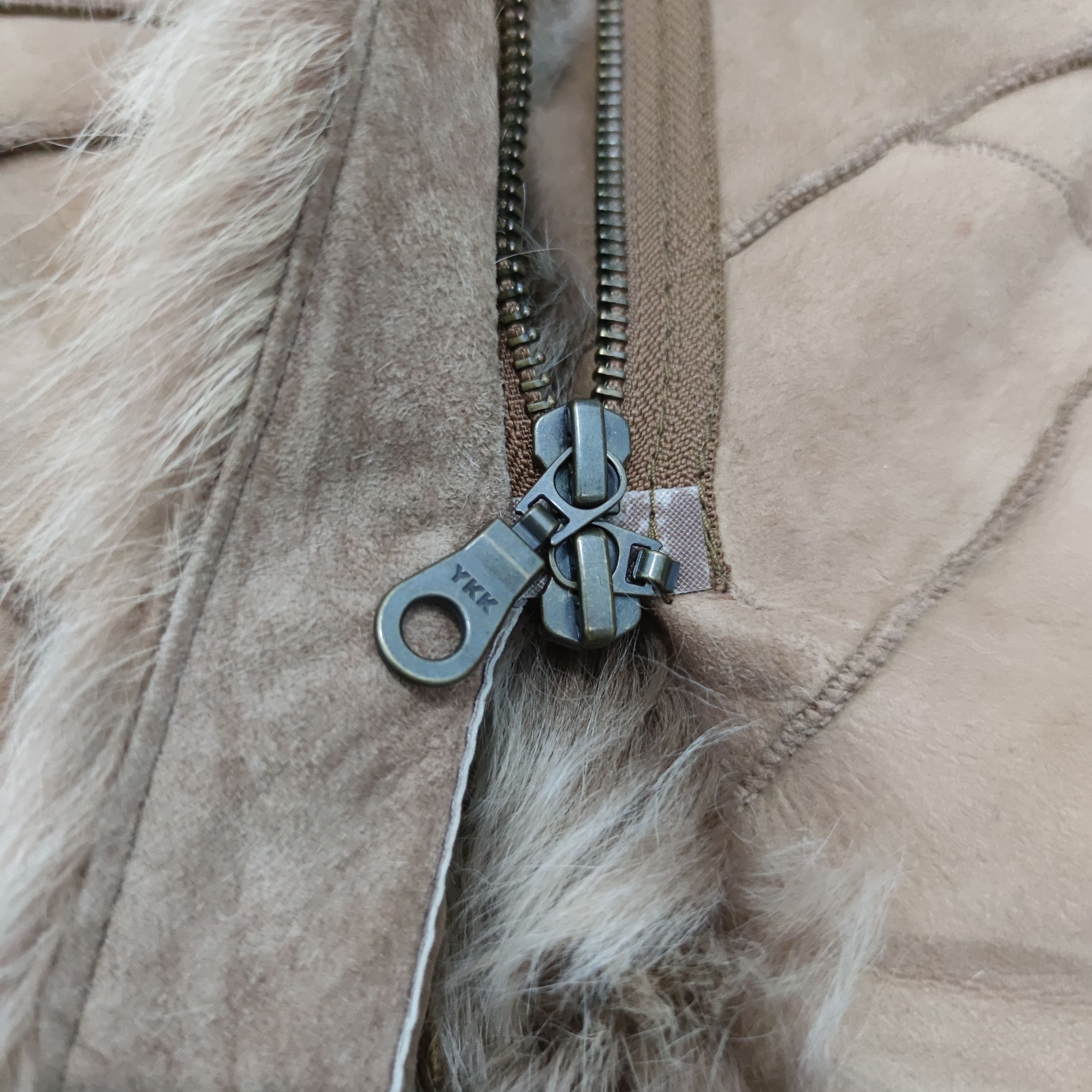 Tornado Mart Tornado Mart Patchwork Sheepskin Leather Fur Coat Jacket Size M / US 6-8 / IT 42-44 - 10 Thumbnail