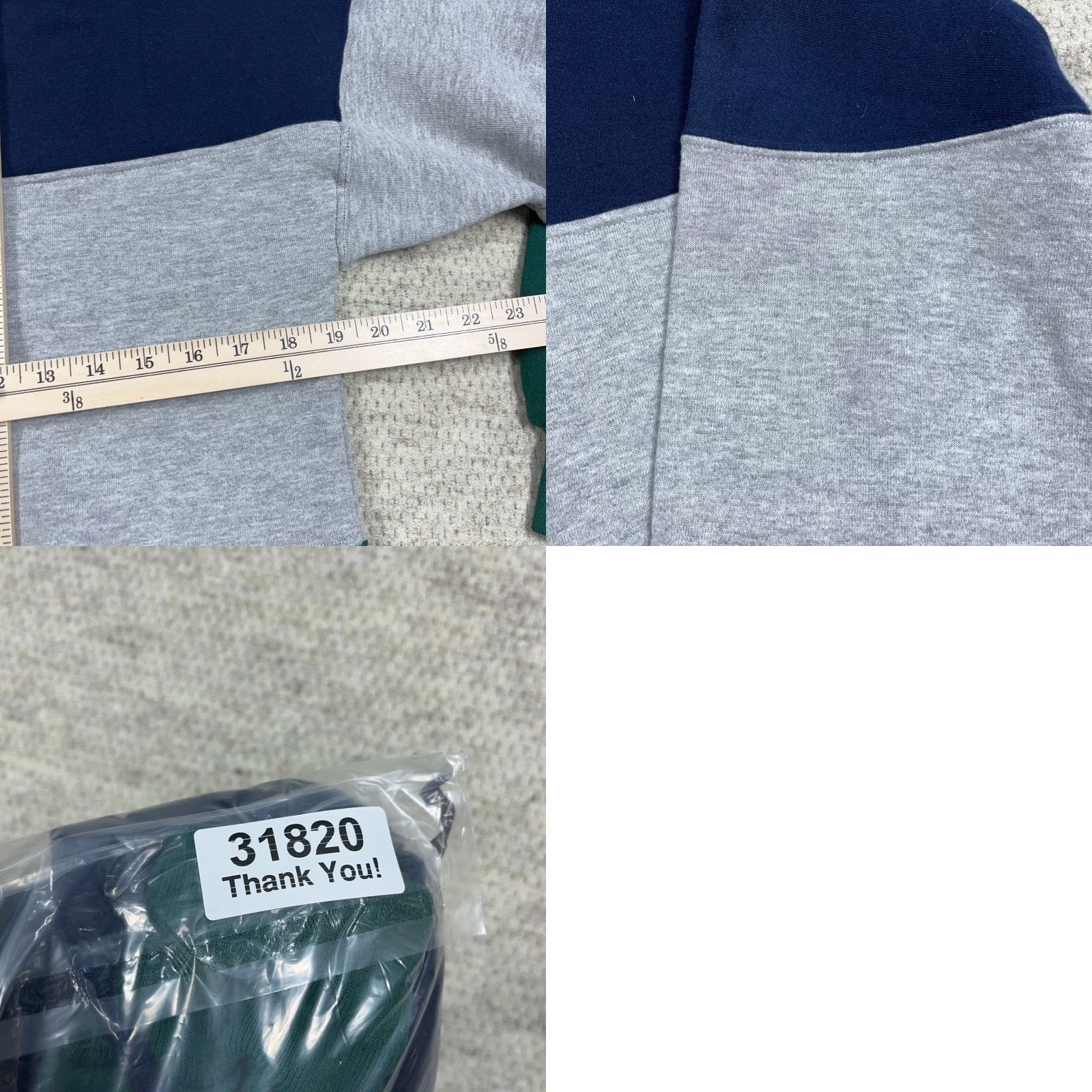 Russell Athletic VINTAGE Russell Sweatshirt Men XXL Green Crew Neck Sweater Blank Made USA 90s Hooded Embroidered Logo 1/4 Zip All Seasons Heavyweight Size US M / EU 48-50 / 2 - 9 Thumbnail