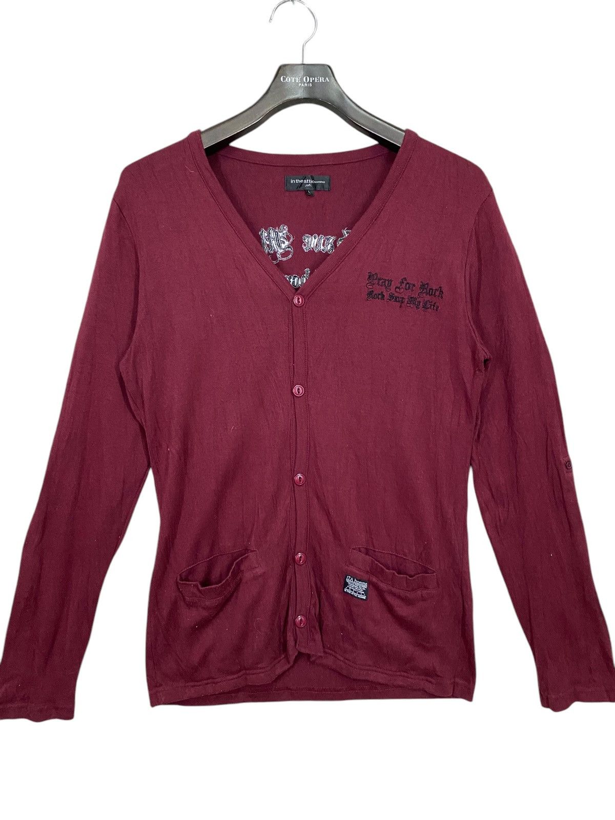 Designer × In The Attic × Japanese Brand Japanase gothic brand in the attic pray for rock cardigan Size US L / EU 52-54 / 3 - 3 Thumbnail