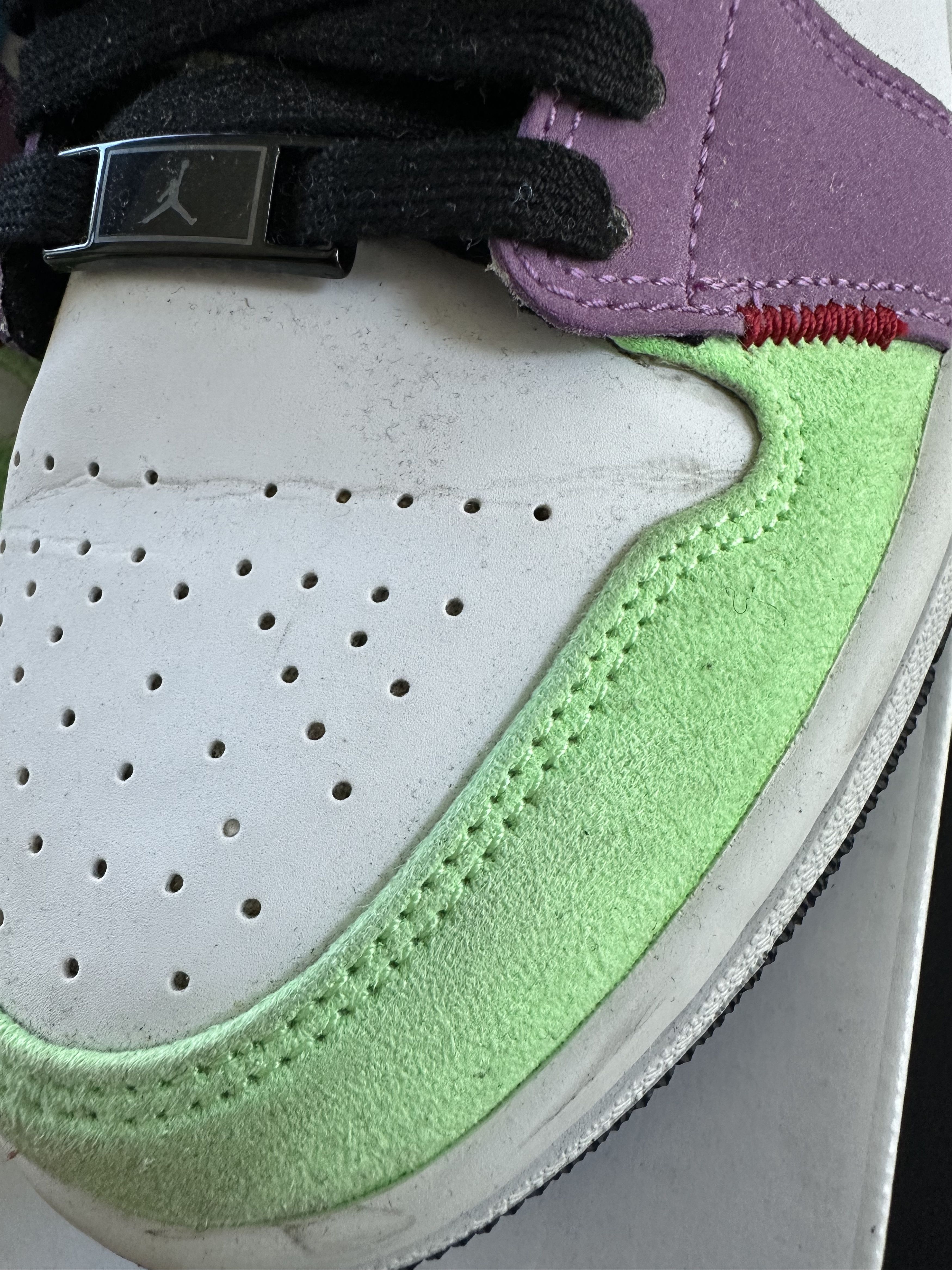 Jordan Brand × Nike PREOWNED WMNS AIR JORDAN 1 MID SE "LIGHT BULB" Size US 7 / IT 37 - 3 Thumbnail