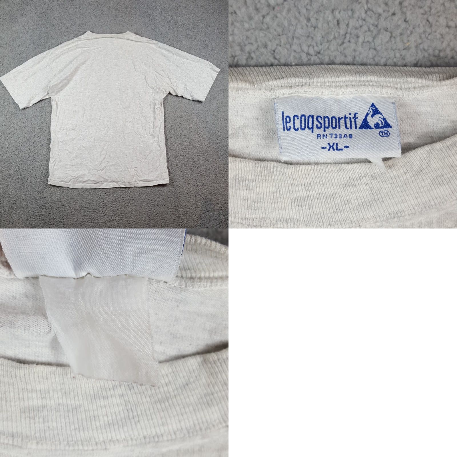 Le Coq Sportif VINTAGE Le Coq Sportif Tennis Gray Logo Embroidered T-Shirt Men's XL 90s Short Sleeve Size US XL / EU 56 / 4 - 8 Thumbnail