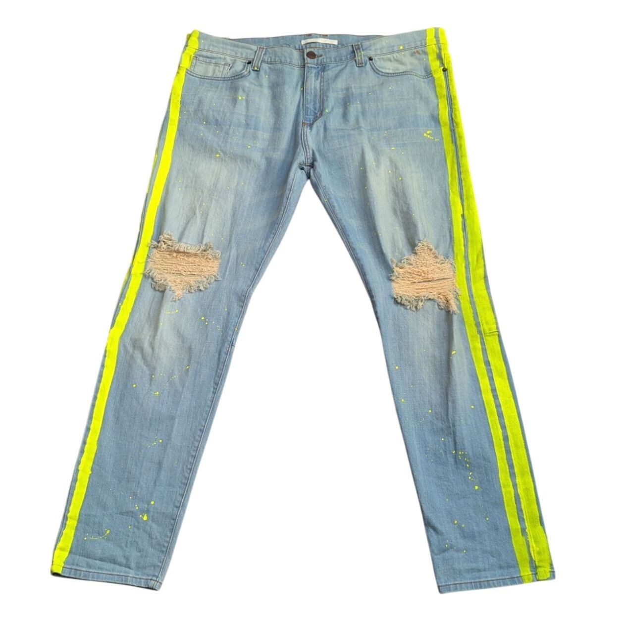 Other Golden Distressed Jeans Yellow Stripe Men 44 Streetwear Skat Size US 44 / EU 60 - 1 Thumbnail