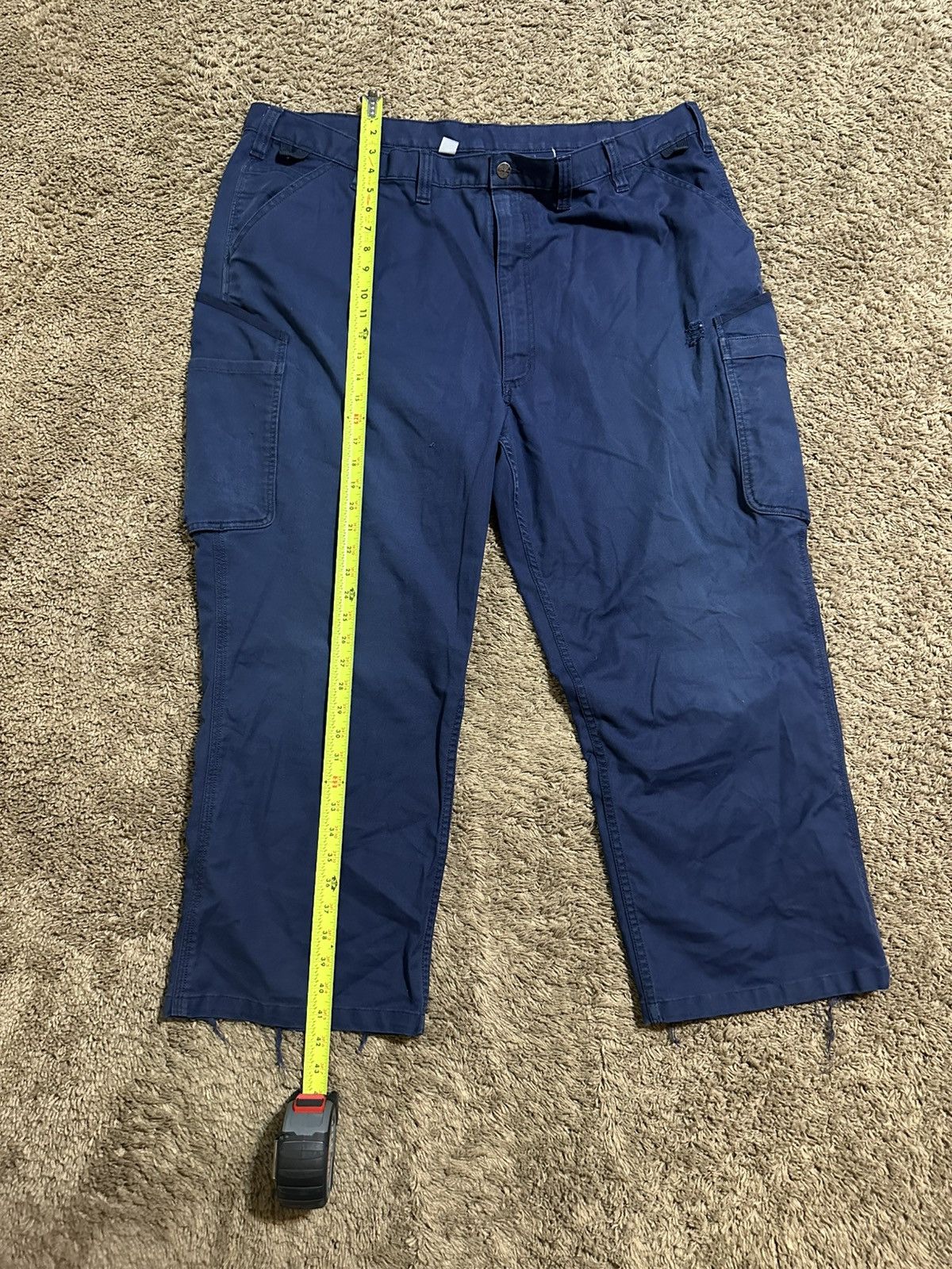 Carhartt Vintage Carhartt “triple navy” cargo pants 00s size 46x38 Size US 44 / EU 60 - 9 Thumbnail