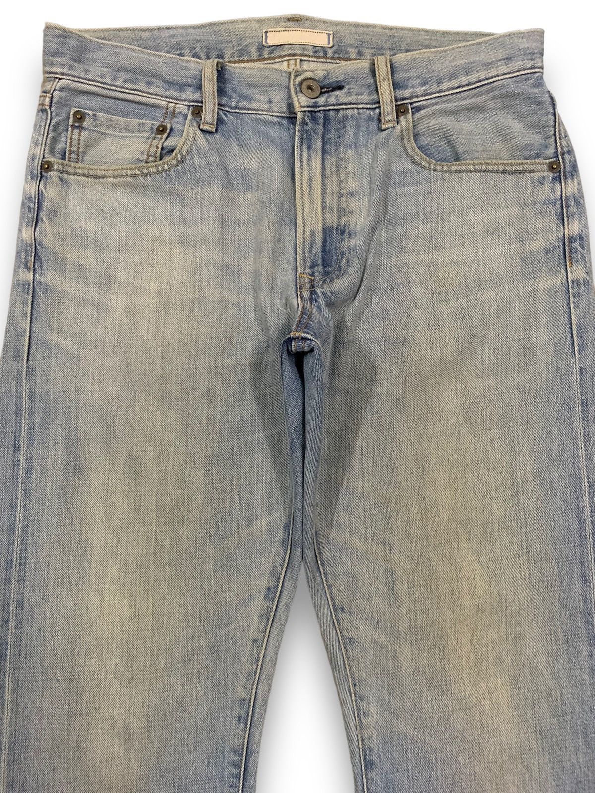 Jun Takahashi Vintage Uniqlo UJ Selvedge Mud Wash Regular Straight Jeans Size US 32 / EU 48 - 4 Thumbnail