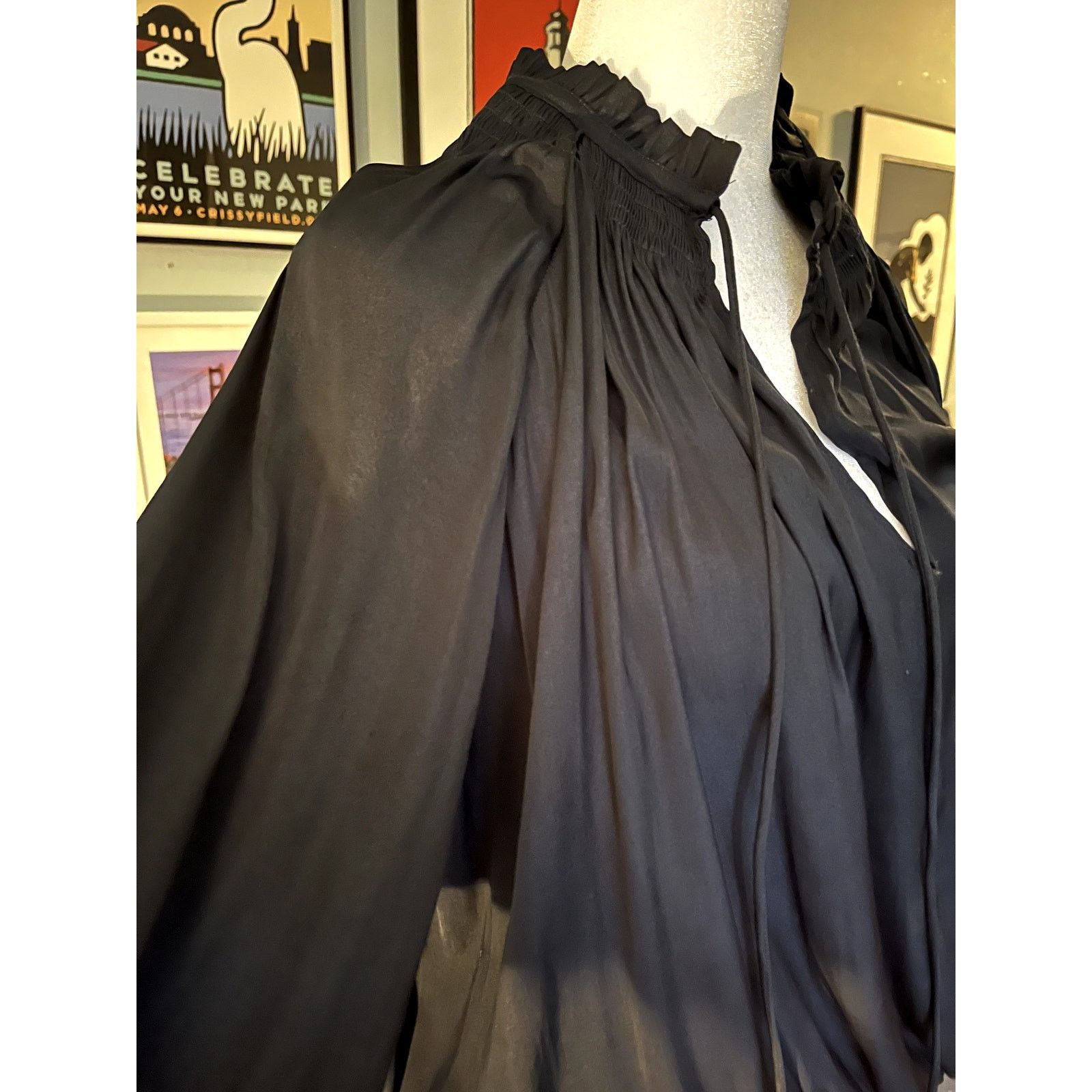 Other Azoe Beautiful Midnight Blue Ruffle Dress M Size M / US 6-8 / IT 42-44 - 4 Thumbnail
