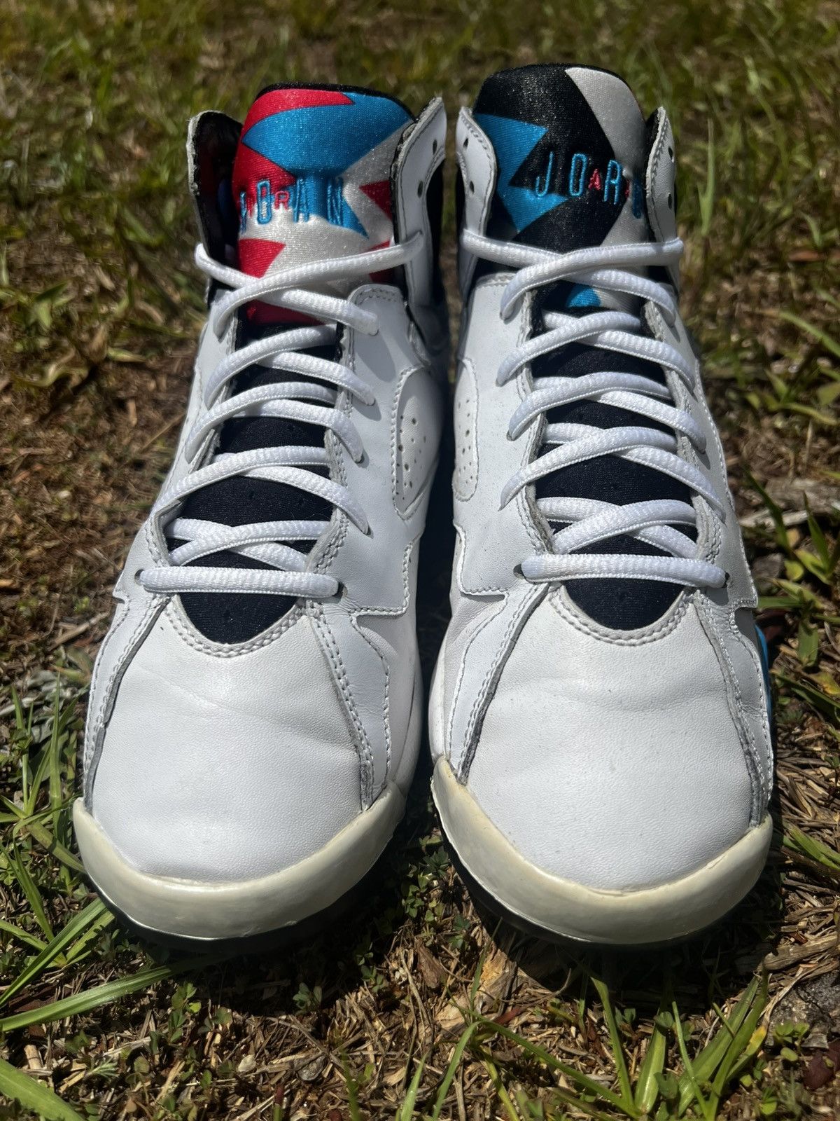 Jordan Brand CLEAN Air Jordan 7 size 6 VII Orion Blue 2011 shoes Size US 6 / EU 39 - 3 Thumbnail