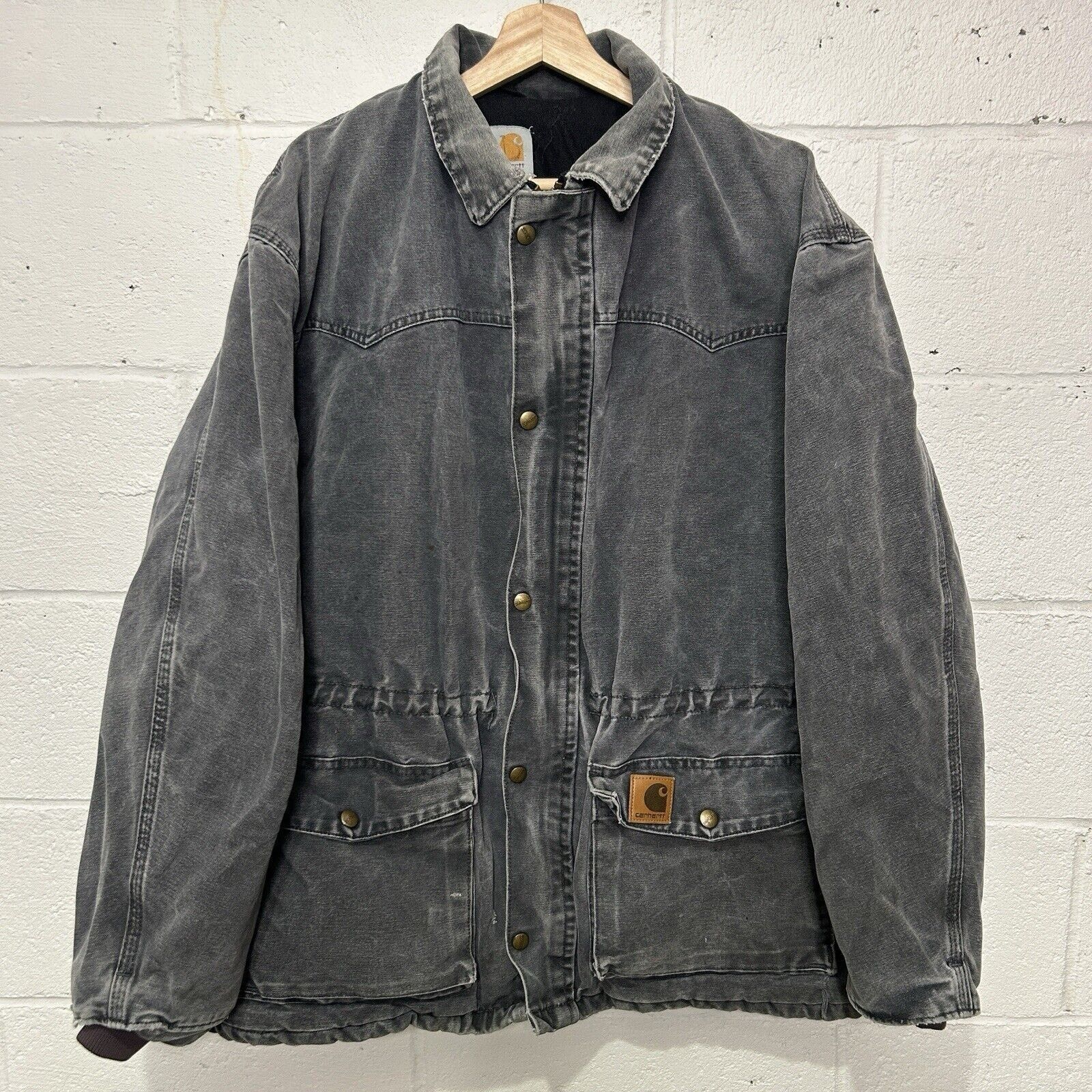 Carhartt Vintage Carhartt Chore Coat Jacket “Petrol Grey” C46 PTL Size US XL / EU 56 / 4 - 1 Thumbnail
