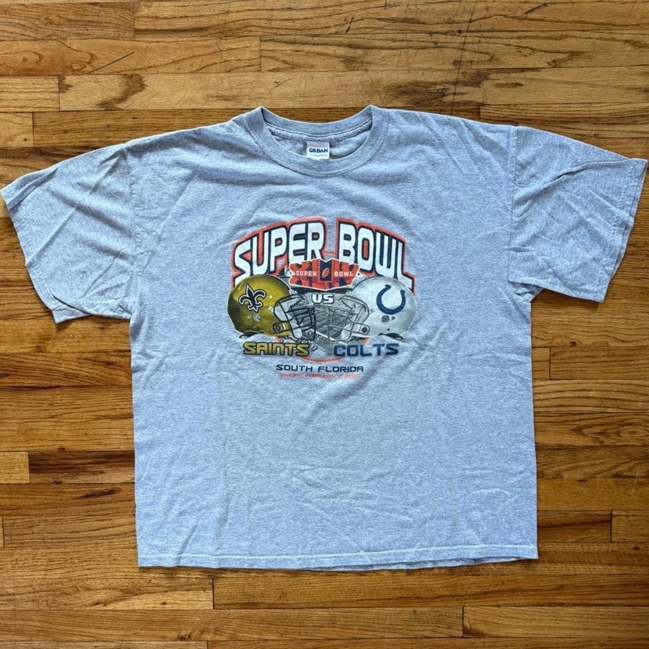 Other Vintage 2010 Super Bowl XLIV Saints vs Colts Tee Size US XL / EU 56 / 4 - 1 Thumbnail