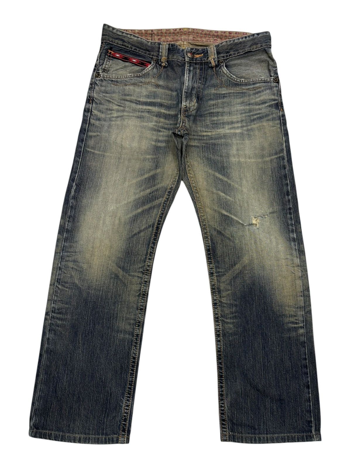 Kapital 🔥EDWIN EXCLUSIVE VINTAGE MUD WASH RUSTY JEANS DISTRESSED Size US 34 / EU 50 - 7 Thumbnail