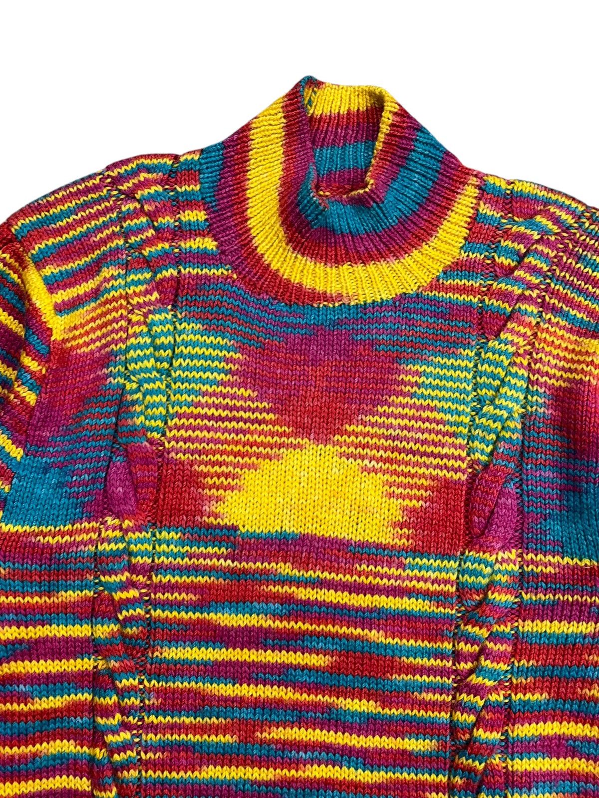 20471120 SAMPLE” Multicolored Knitted Sweater Size US M / EU 48-50 / 2 - 4 Thumbnail