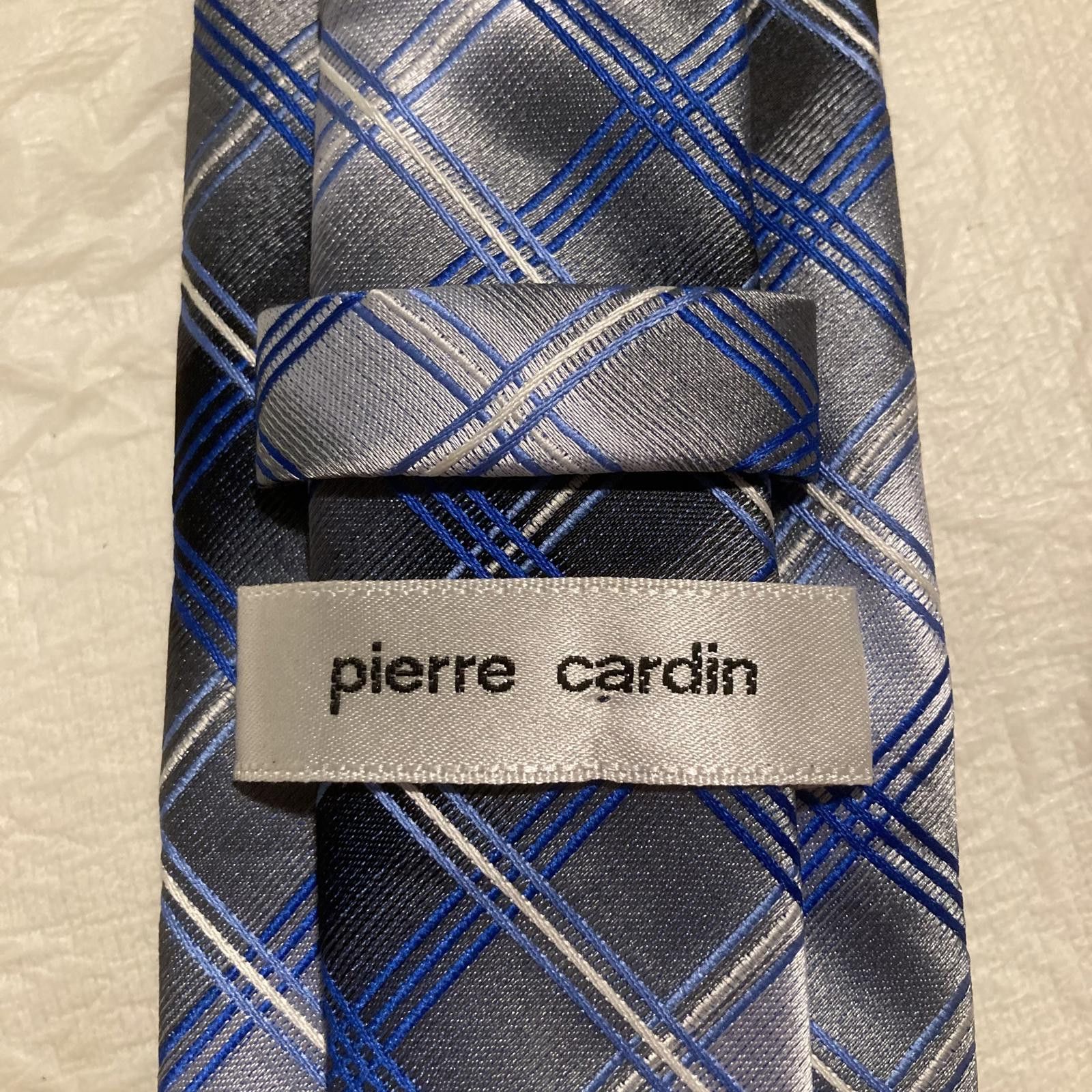 Pierre Cardin NWOT Pierre Cardin Blue Plaid Tie Size ONE SIZE - 3 Thumbnail