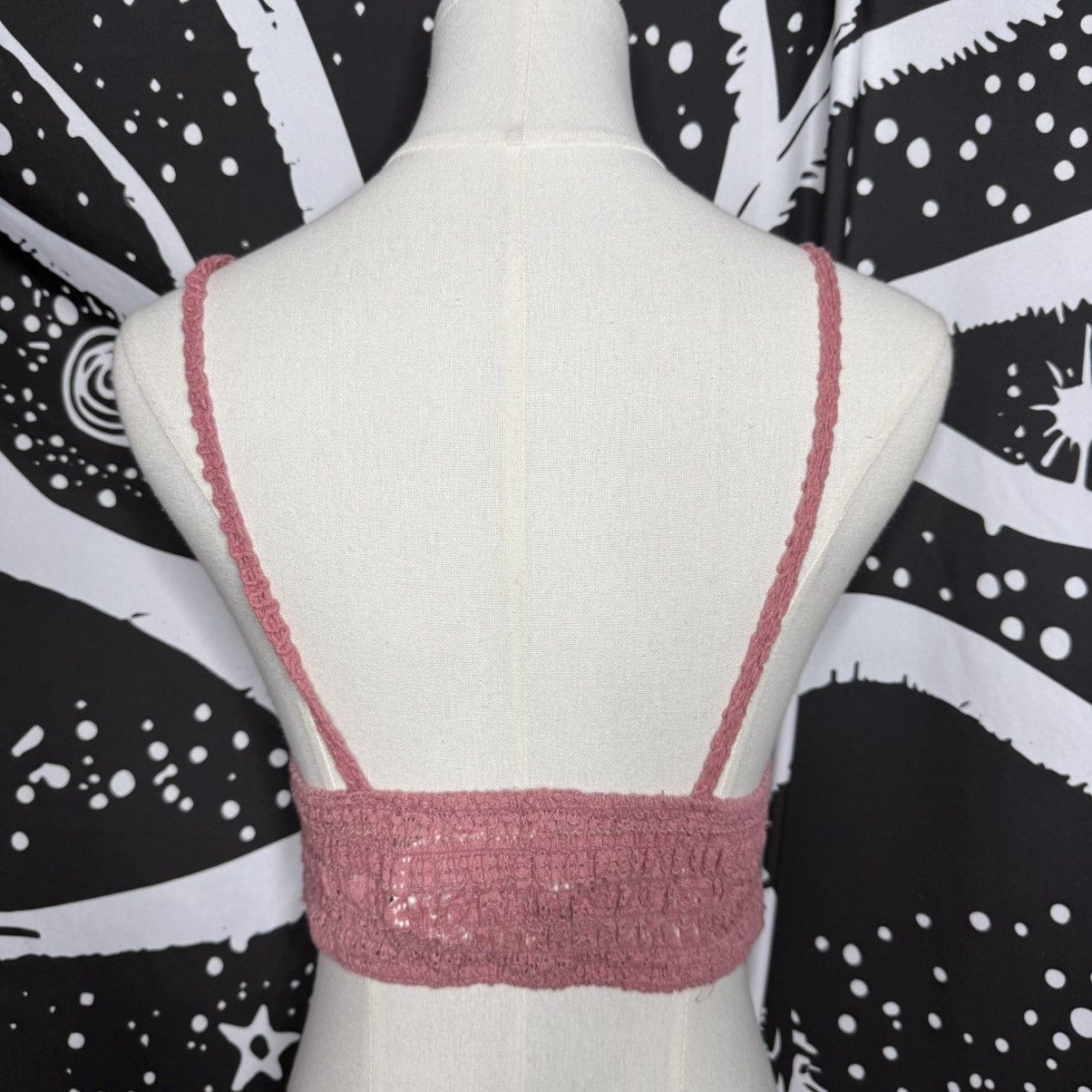 Hemant & Nandita Hem & Thread Mauve Crochet Crop Top Size M / US 6-8 / IT 42-44 - 3 Thumbnail