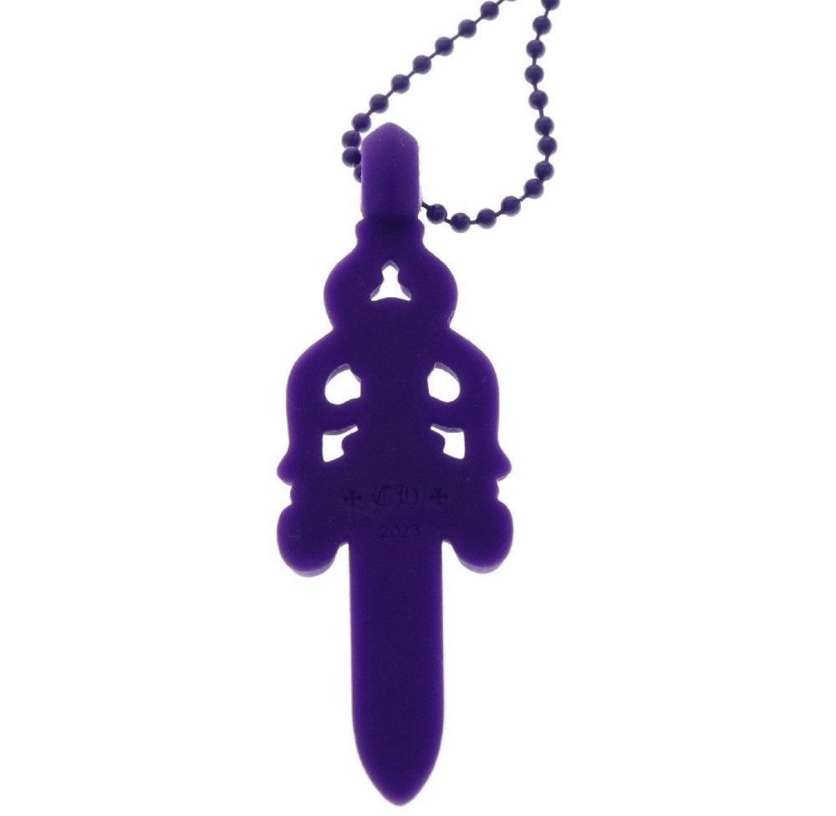 Chrome Hearts CHROME HEARTS Purple Rubber Dagger Necklace Size ONE SIZE - 3 Thumbnail