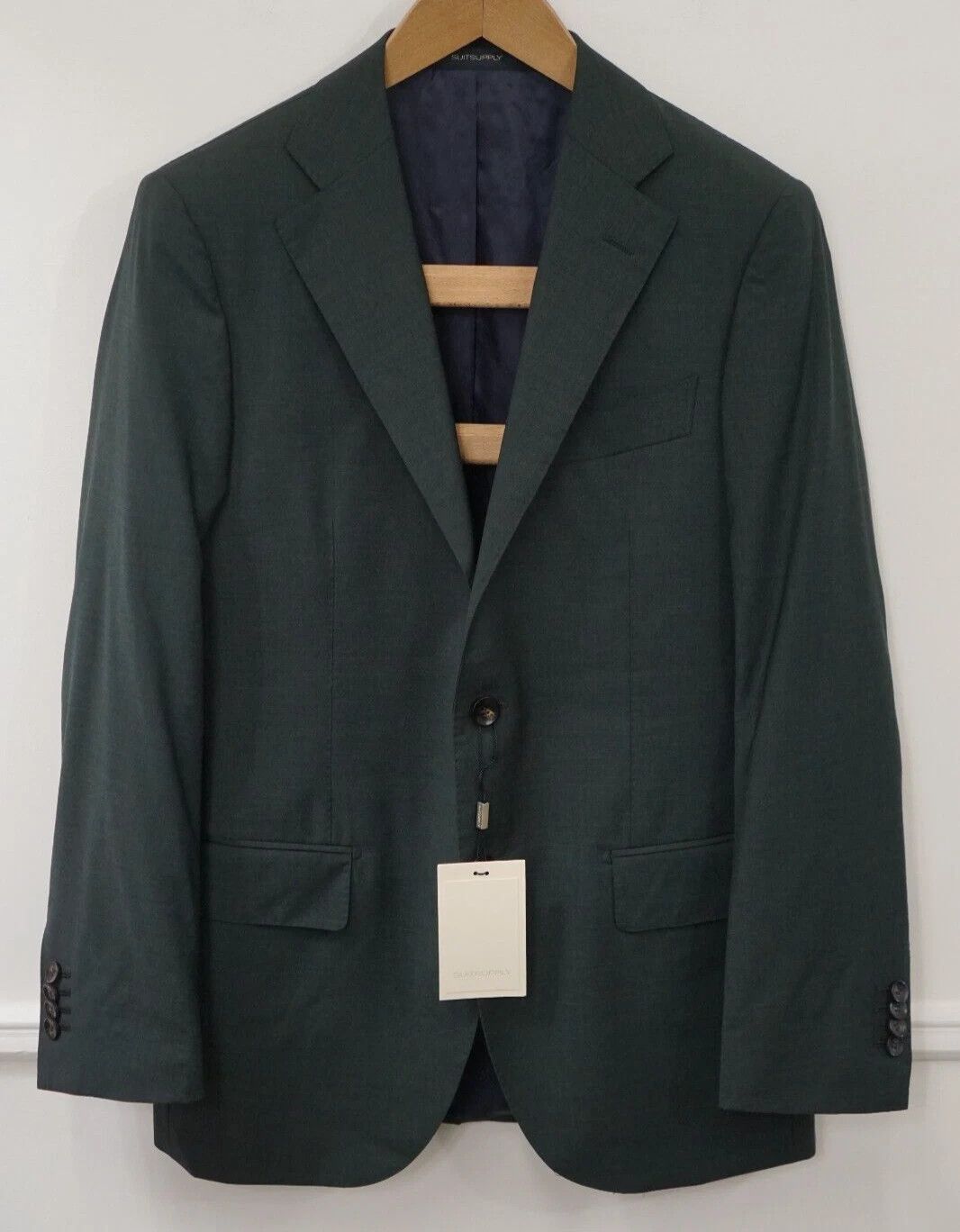 Suitsupply Men Suitsupply Blazer Lazio Pure Wool Green Reda UK/US38 Size 38R - 1 Thumbnail