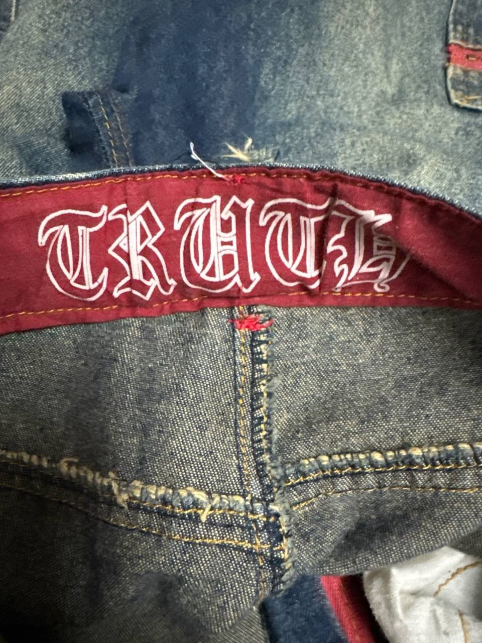 Beauty Beast 💥Baggy💥Vtg 90s Japanese Mudwash Zipper Pocket Cargo Size US 27 - 17 Thumbnail