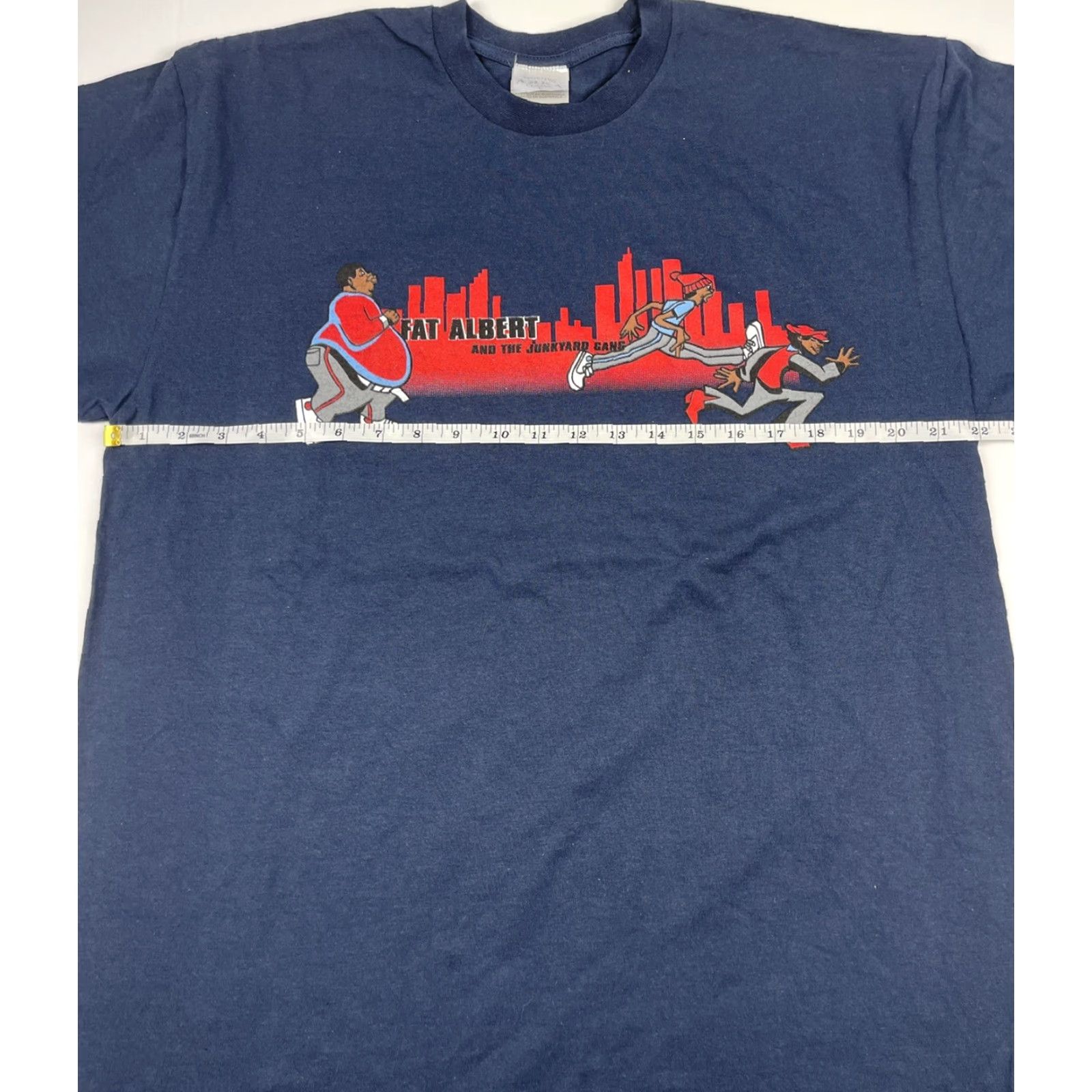 Vintage VINTAGE T-Shirt L Fat Albert The Junkyard Gang 90s Cartoon Character Blue Cotton Men Crew Neck Short Sleeve Logo Size US L / EU 52-54 / 3 - 5 Thumbnail