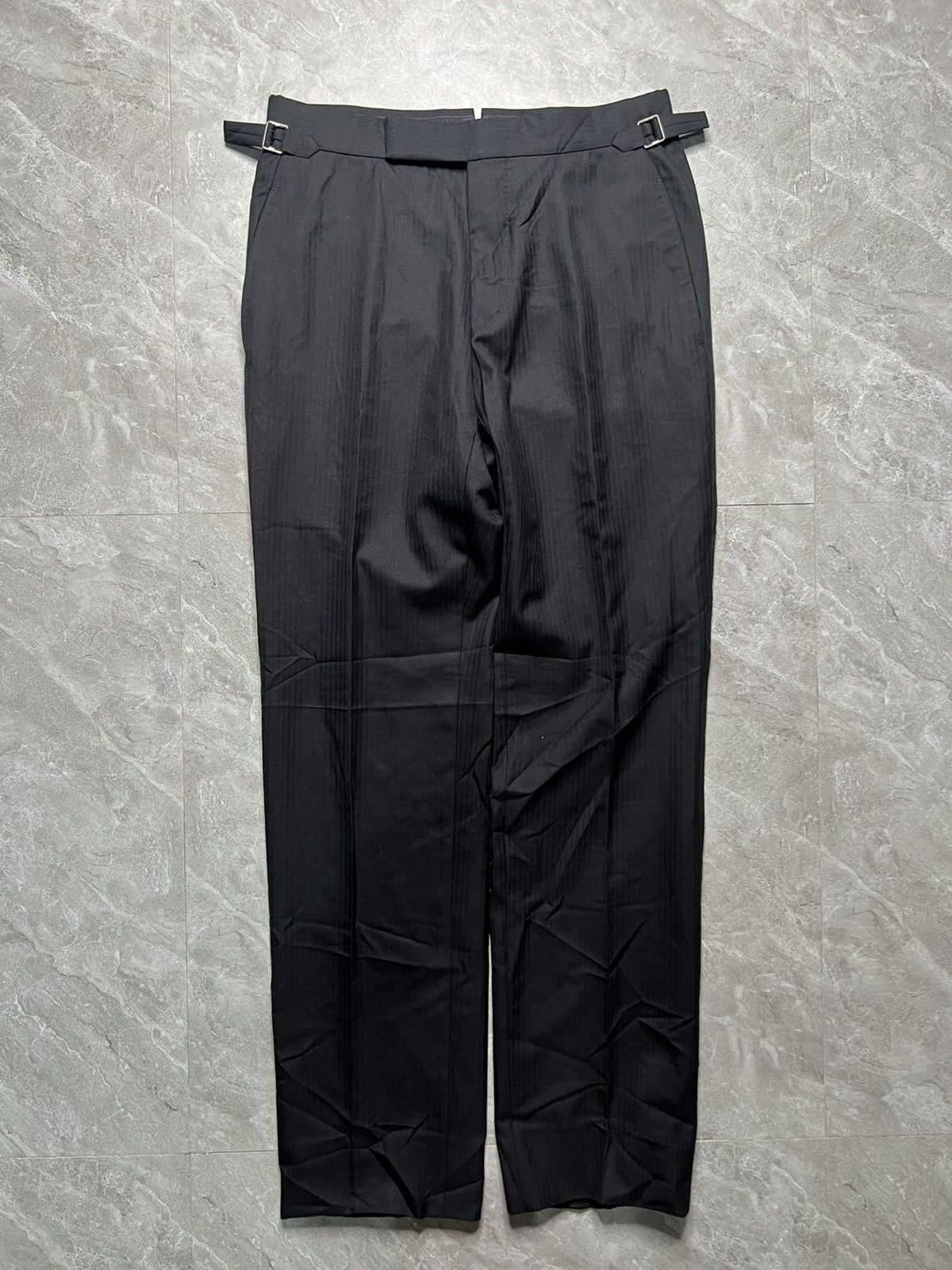 Tom Ford Tom Ford Buckle Waist Wool Trouser Size US 29 - 1 Thumbnail