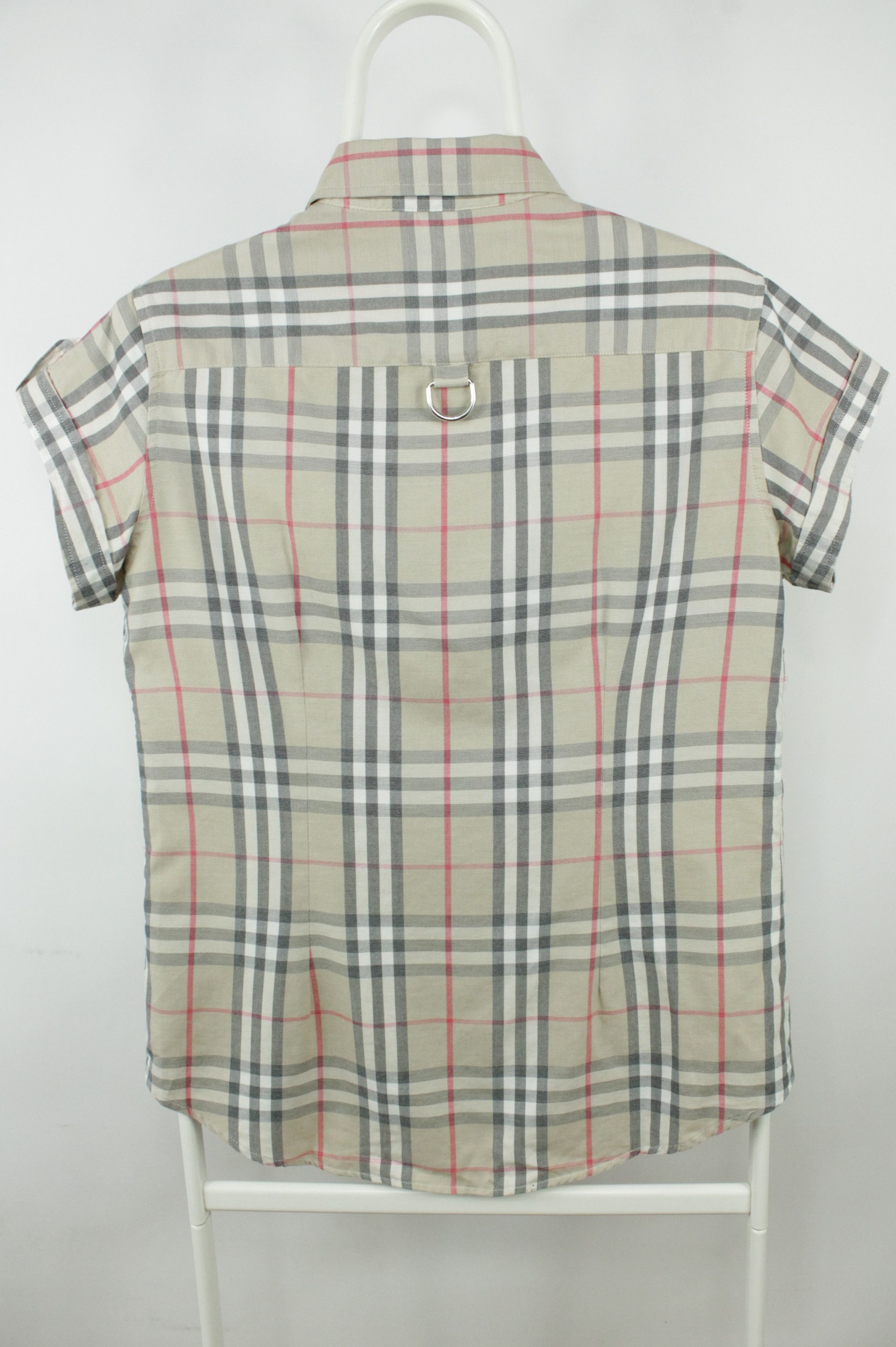 Burberry Burberry Nova Check Button Up S/S Shirt Beige Women's Size L / US 10 / IT 46 - 5 Thumbnail