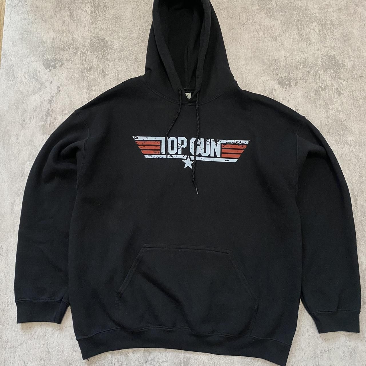 Gildan Top Gun black hoodie with multi-coloured graphics Size US L / EU 52-54 / 3 - 1 Thumbnail