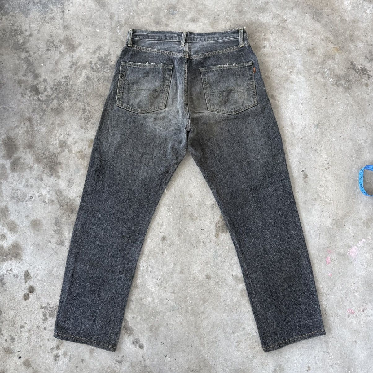 Edwin W32 Vintage Edwin Orange Tag Faded Black Denim jean Size US 32 / EU 48 - 8 Thumbnail