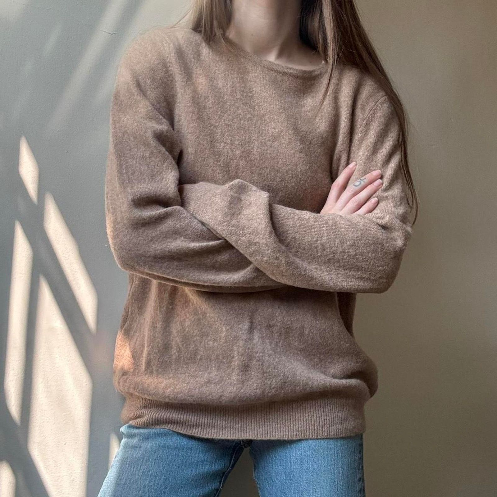 Other Cashmere Charter Club Luxury Camel Crew Neck Sweater Small Size S / US 4 / IT 40 - 1 Thumbnail