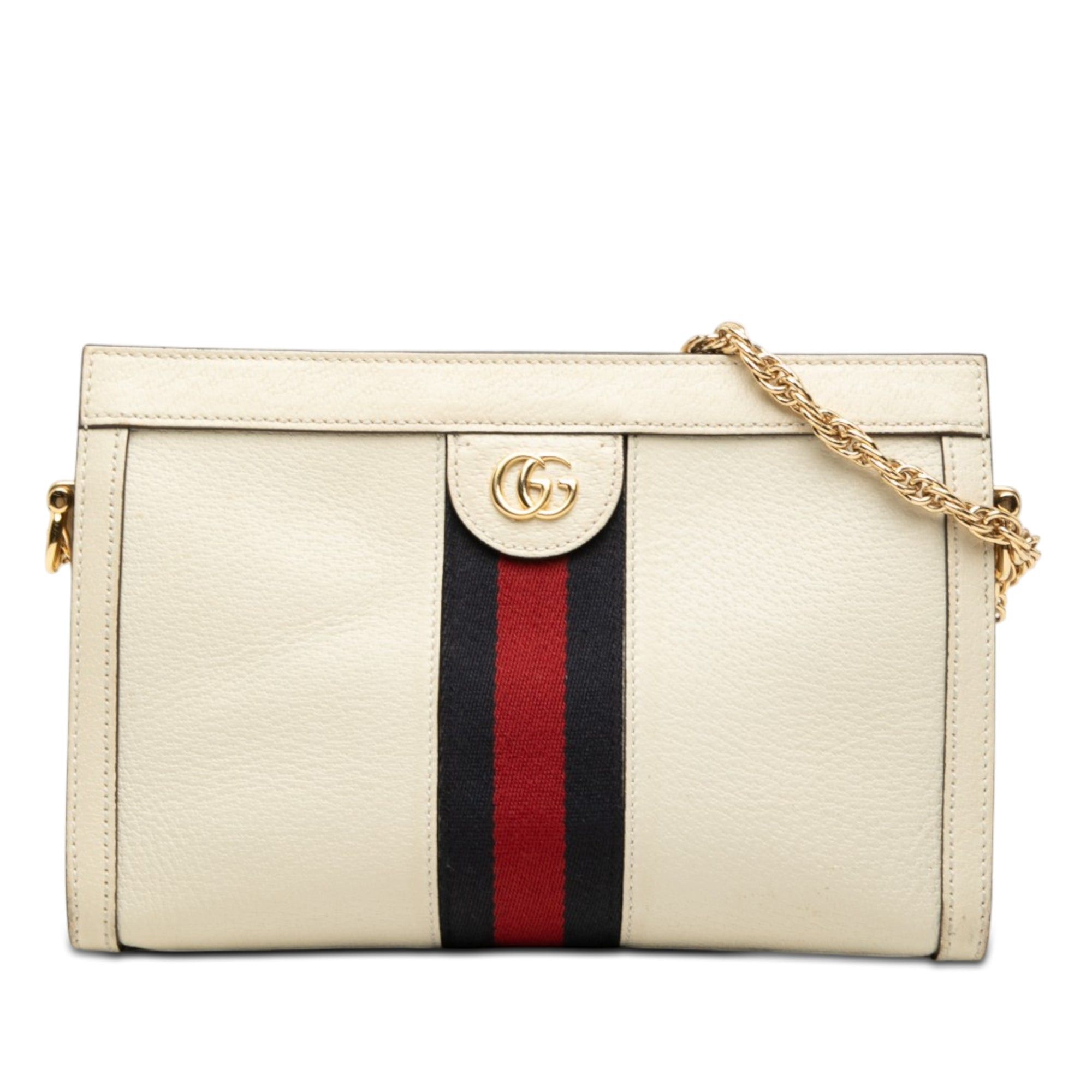 Gucci Small Calfskin Web Ophidia Chain Crossbody Size ONE SIZE - 1 Thumbnail