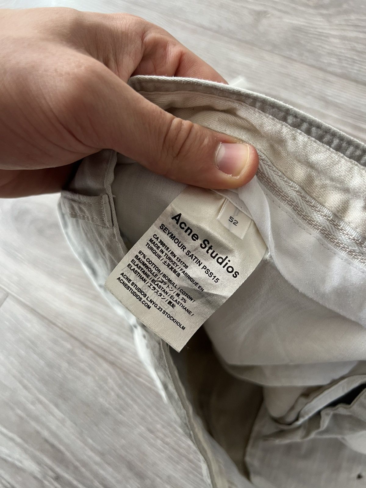 Acne Studios × Vintage ‼️Rare Acne Studios Seymour Satin PSS15 Cotton Shorts‼️ Size US 36 / EU 52 - 17 Thumbnail