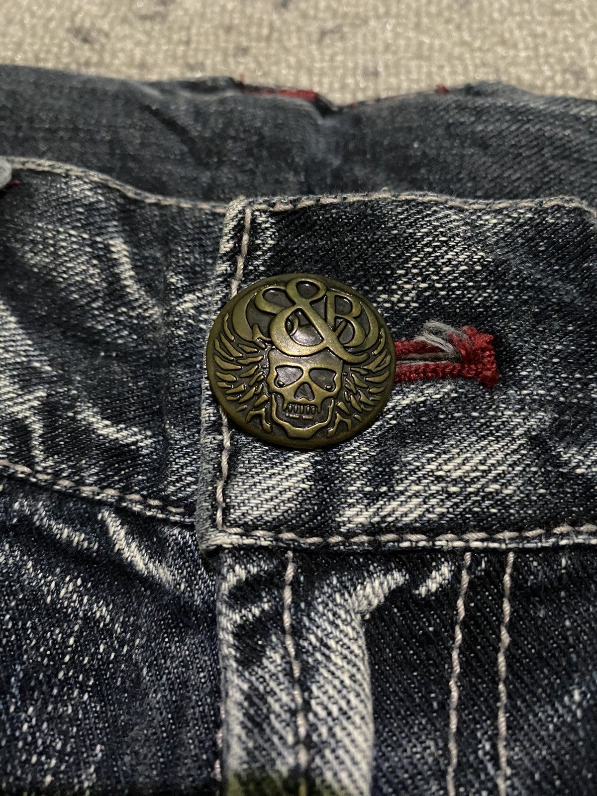 Hysteric Glamour × If Six Was Nine Y2k wings ifsixwasnine style bootcut jeans Size US 29 - 5 Thumbnail