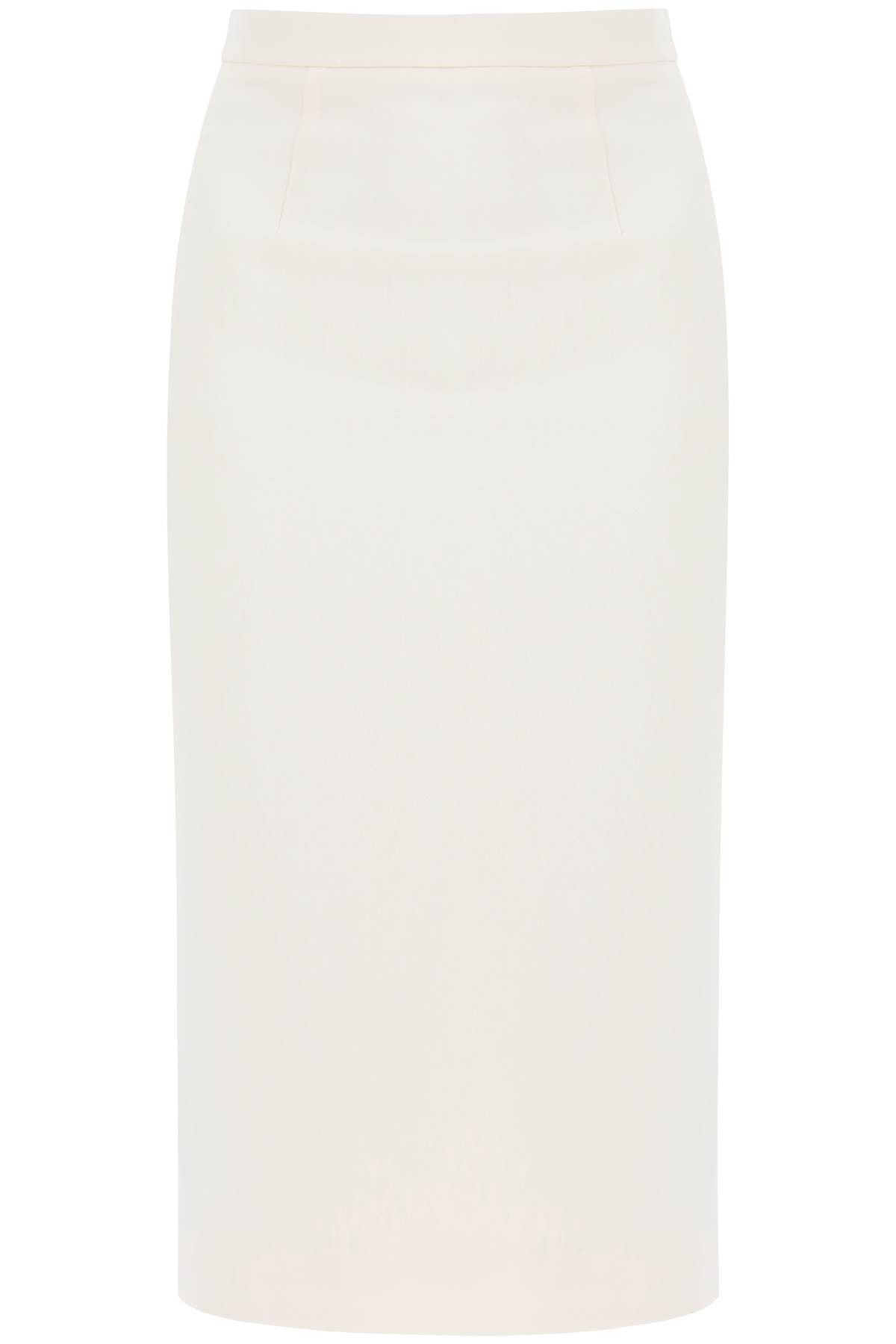 image of Roland Mouret Midi Cady Skirt In in Cream, Women's (Size 27)