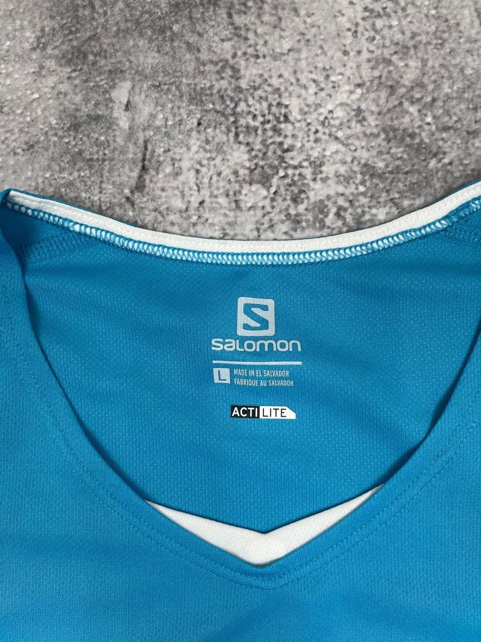 Salomon Salomon Women ActiLite Sports T-Shirt Running Training Blue Size L / US 10 / IT 46 - 4 Thumbnail