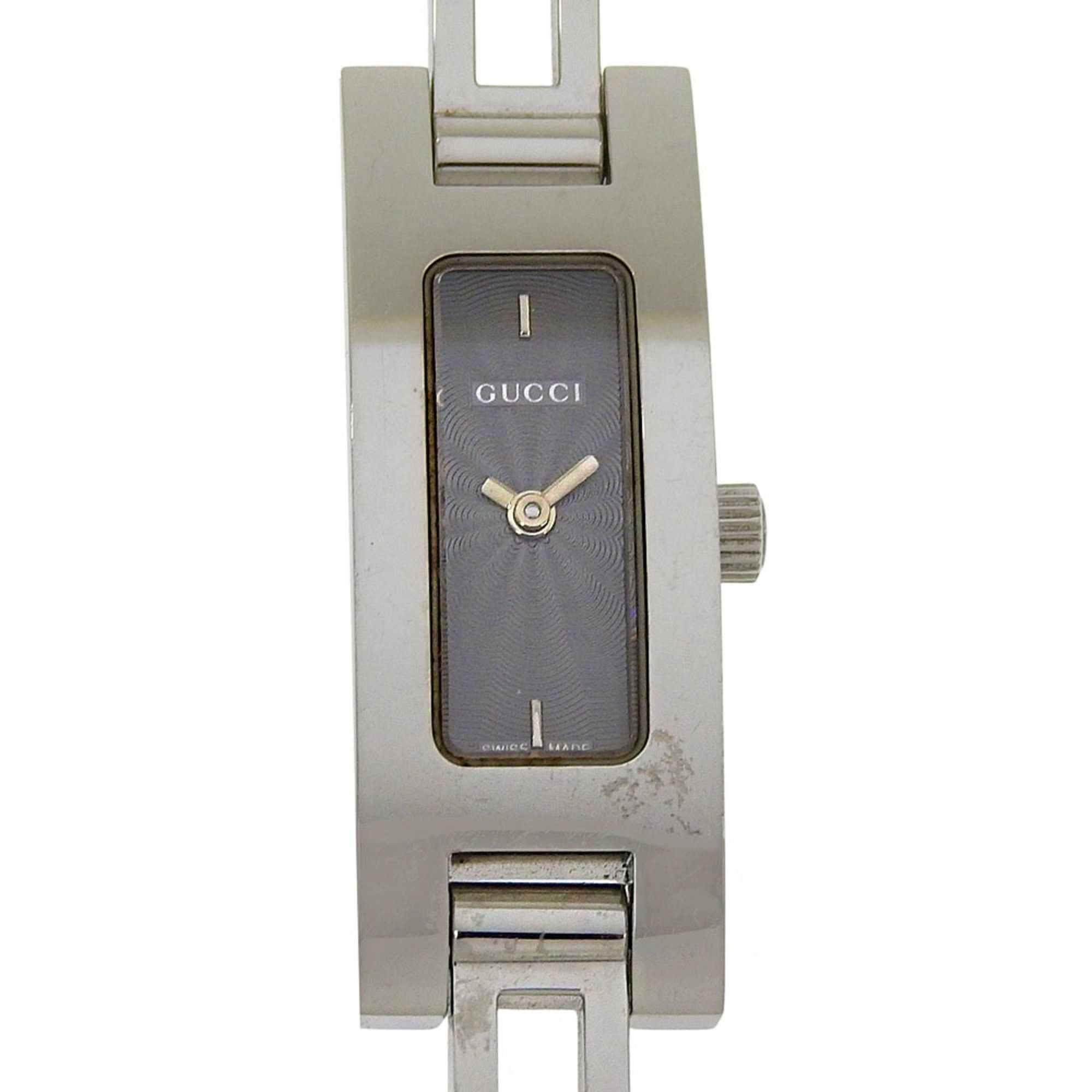 Gucci Gucci 3900L Stainless Steel Quartz Analog Watch with Black Dial for Women Size ONE SIZE - 1 Thumbnail