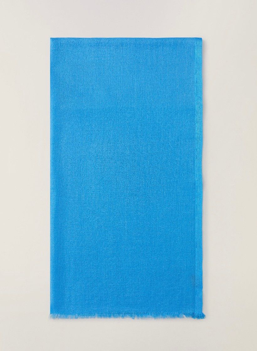 Loro Piana o1srvl11e0325 FAI0704 Size: OS / Silk Scarf in Azure Blue Size ONE SIZE - 1 Preview