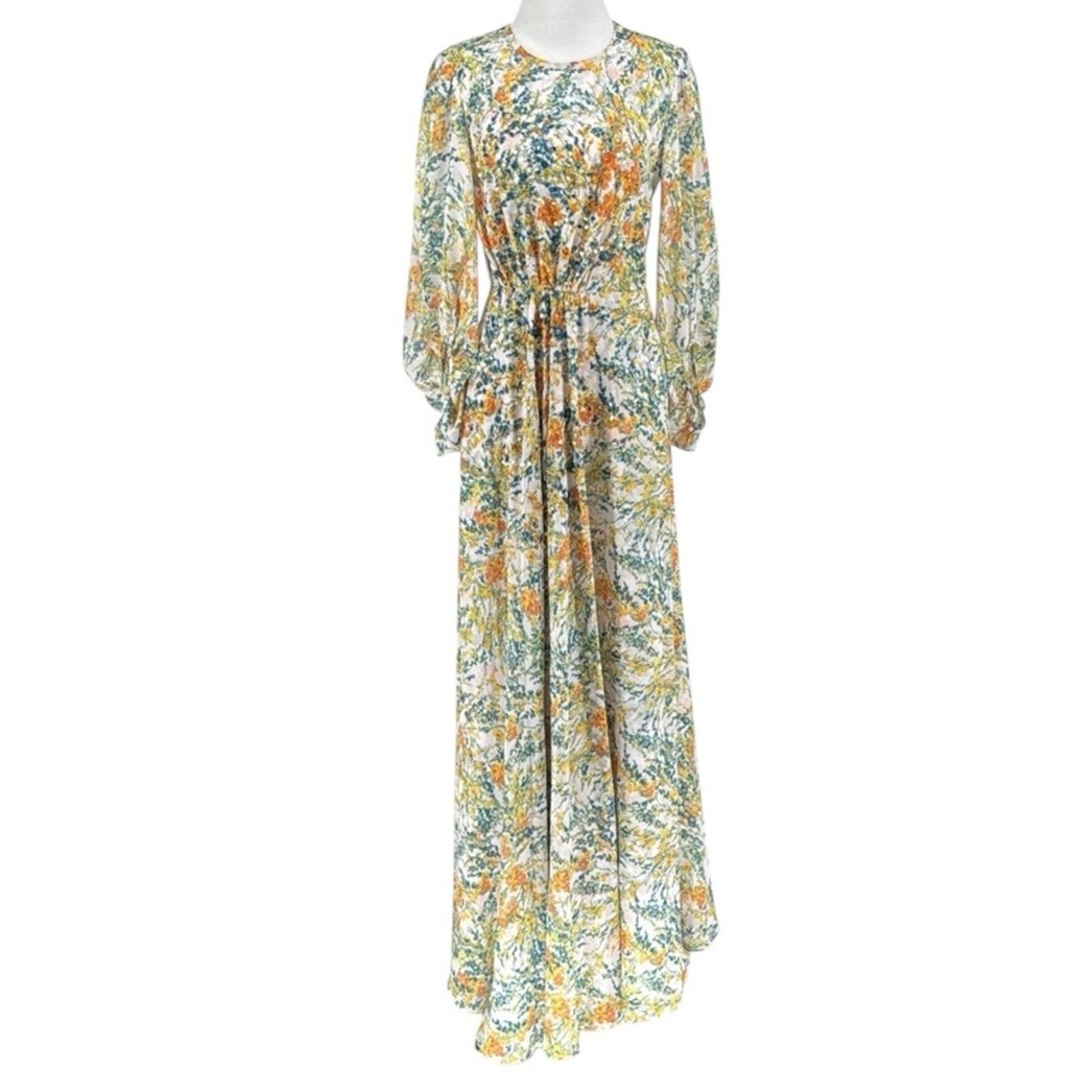 Sachin & Babi Sachin & Babi Aria Long Sleeve Beaded Floral Dress Size 2 Size XS / US 0-2 / IT 36-38 - 1 Thumbnail