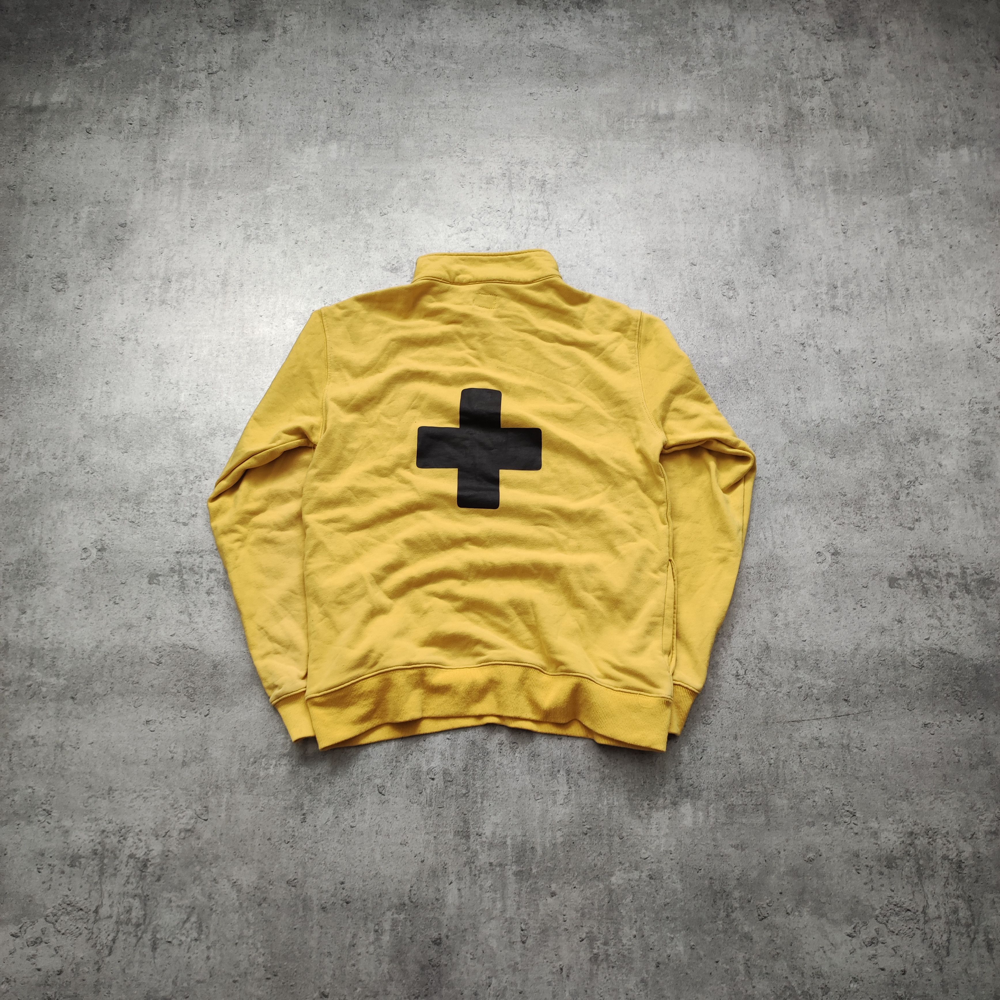 Places + Faces Places + Faces Big Classic Logo Yellow Zip Sweatshirt Size US M / EU 48-50 / 2 - 8 Thumbnail