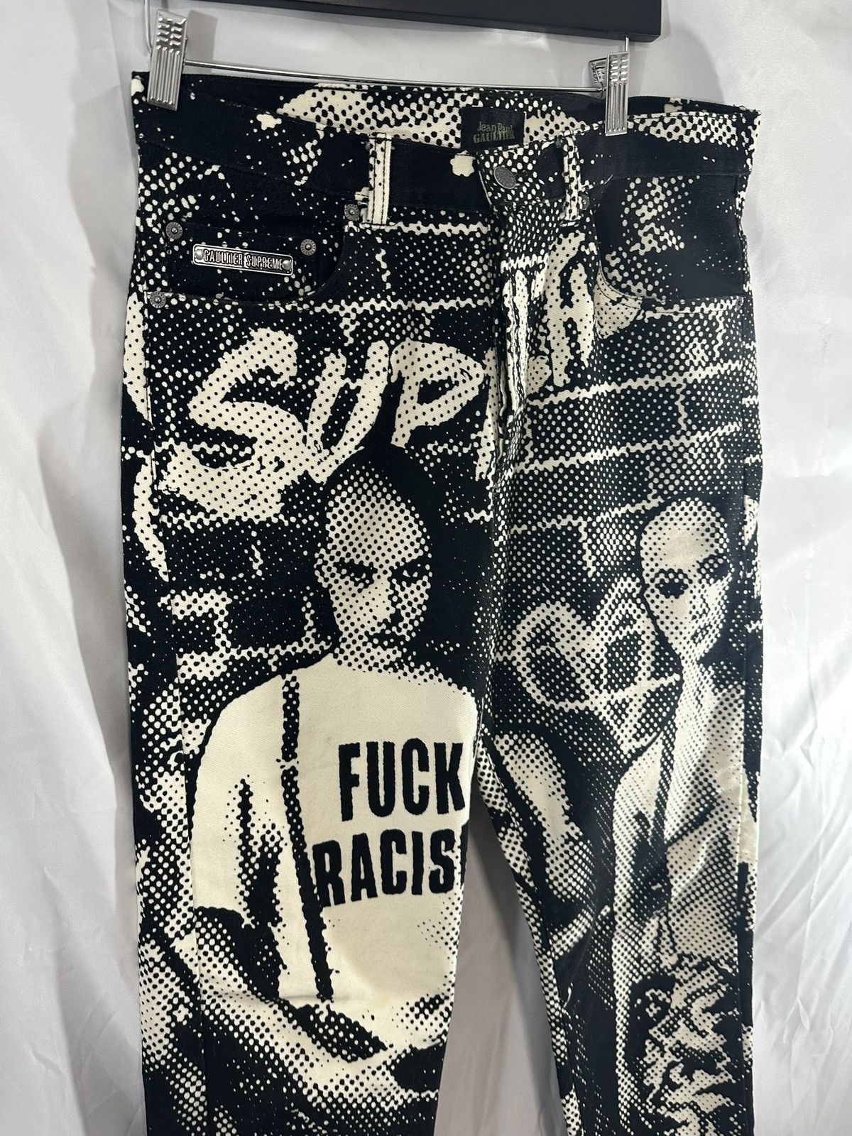 Jean Paul Gaultier × Supreme Supreme x Jean Paul Gaultier Denim Jeans Rasicm Size US 32 / EU 48 - 4 Thumbnail