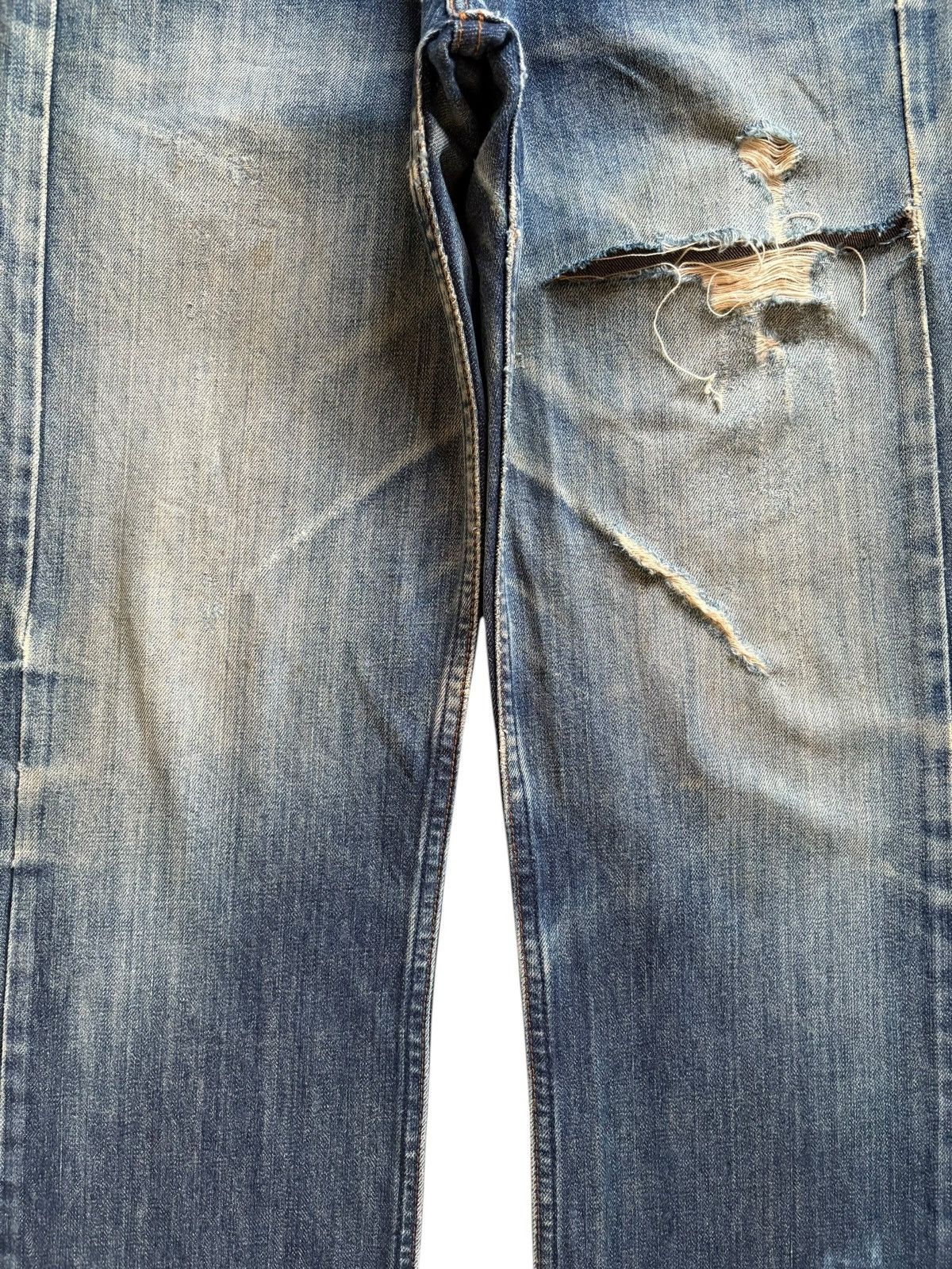 Levi's Vintage 90s Levis 512 Mud Wash Distressed Loose Jeans Size US 28 / EU 44 - 5 Thumbnail