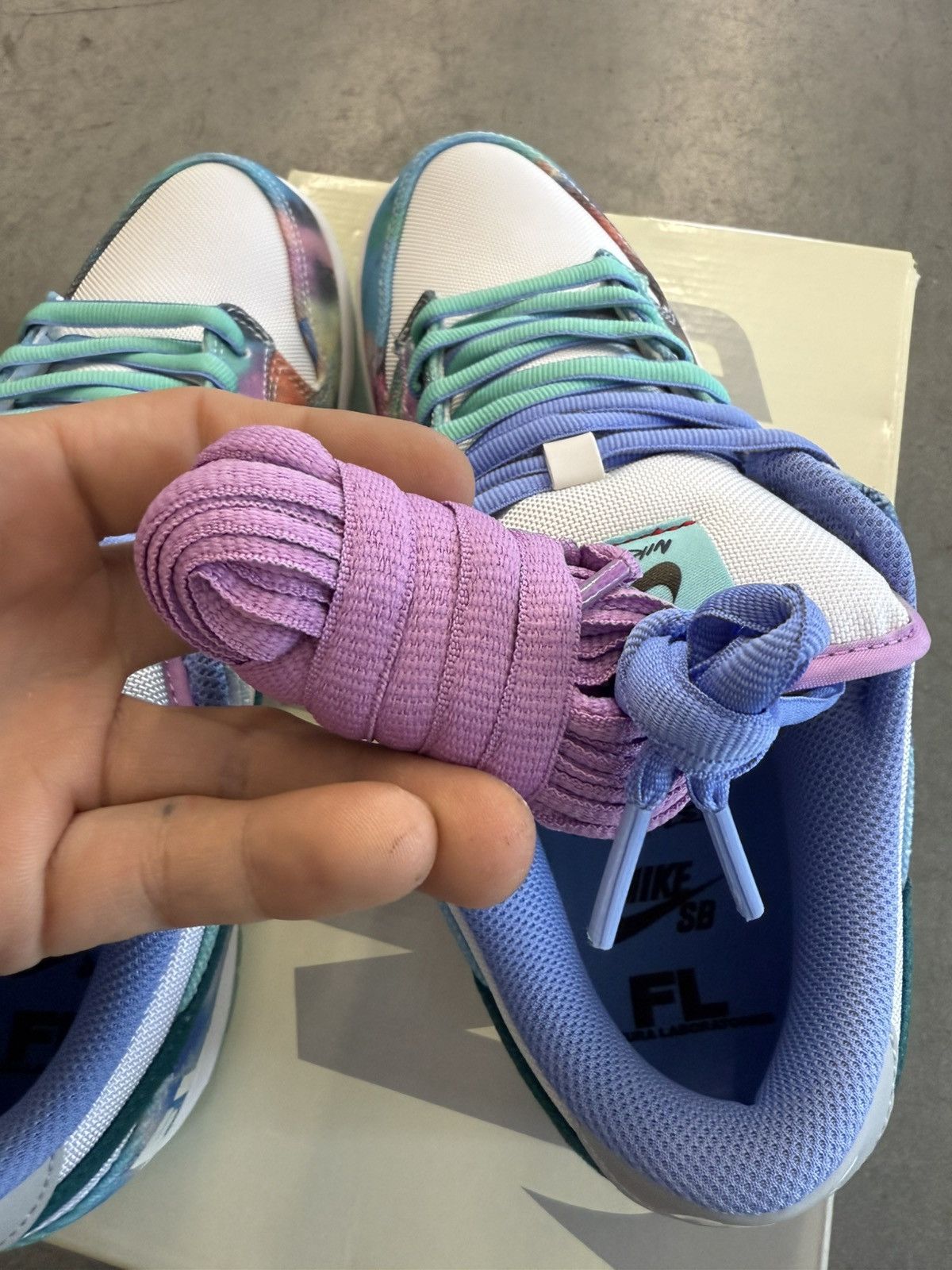 Futura × Nike 2024 Nike SB Dunk Low Futura Laboratories Bleaced Aqua Size US 10 / EU 43 - 10 Thumbnail