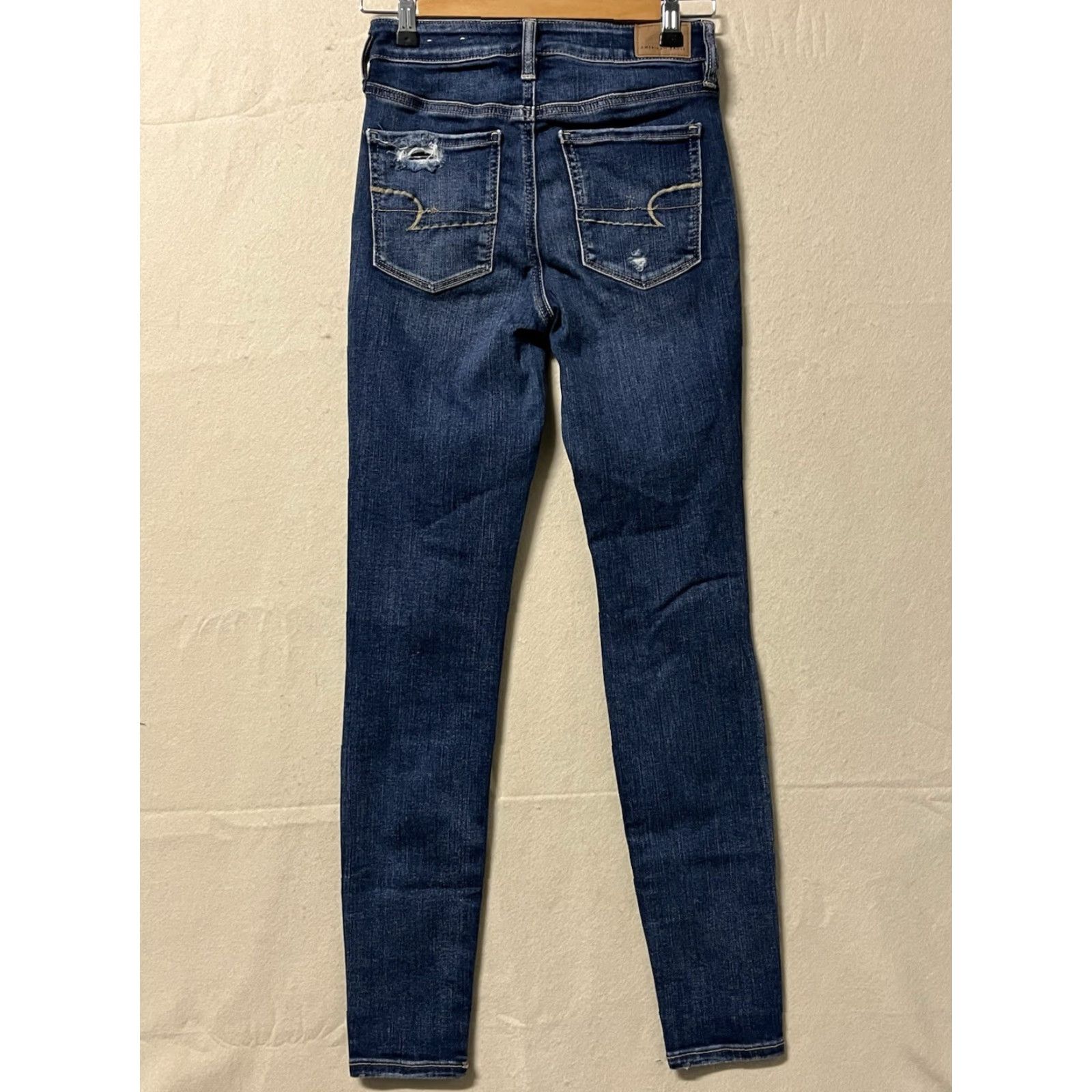 American Eagle Outfitters American Eagle Outfitters Jegging Jeans - Hi-Rise, Regular, Size 4, Stretch, Blue, Denim, Women Size 27" / US 4 / IT 40 - 2 Thumbnail