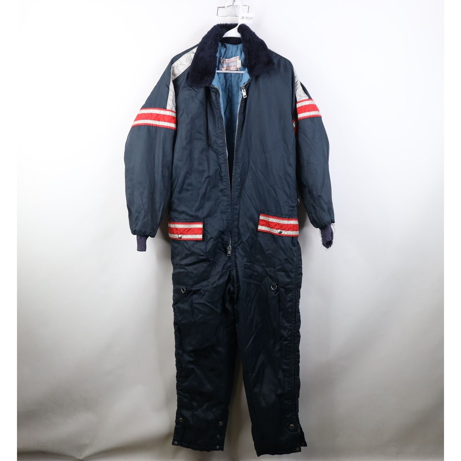 Vintage Vintage 70s Streetwear Thrashed Quilted Snowmobile Suit Size US M / EU 48-50 / 2 - 1 Thumbnail
