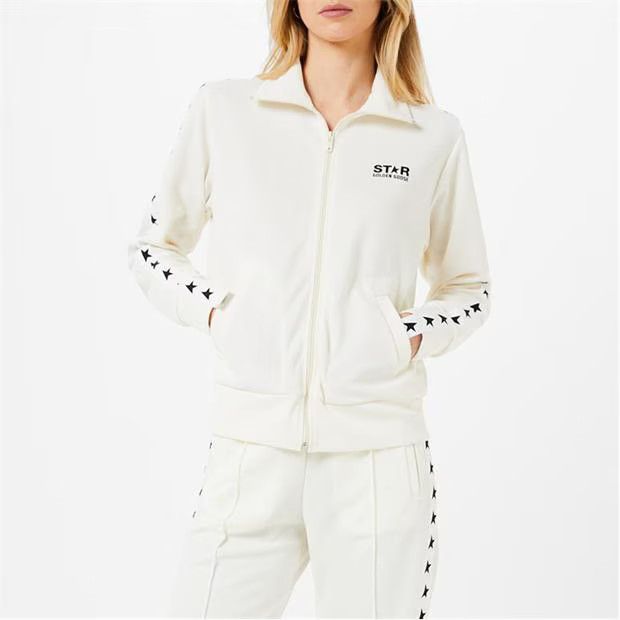Golden Goose o1g2r1mq1024 Track Jacket in White & Black Size L / US 10 / IT 46 - 5 Thumbnail