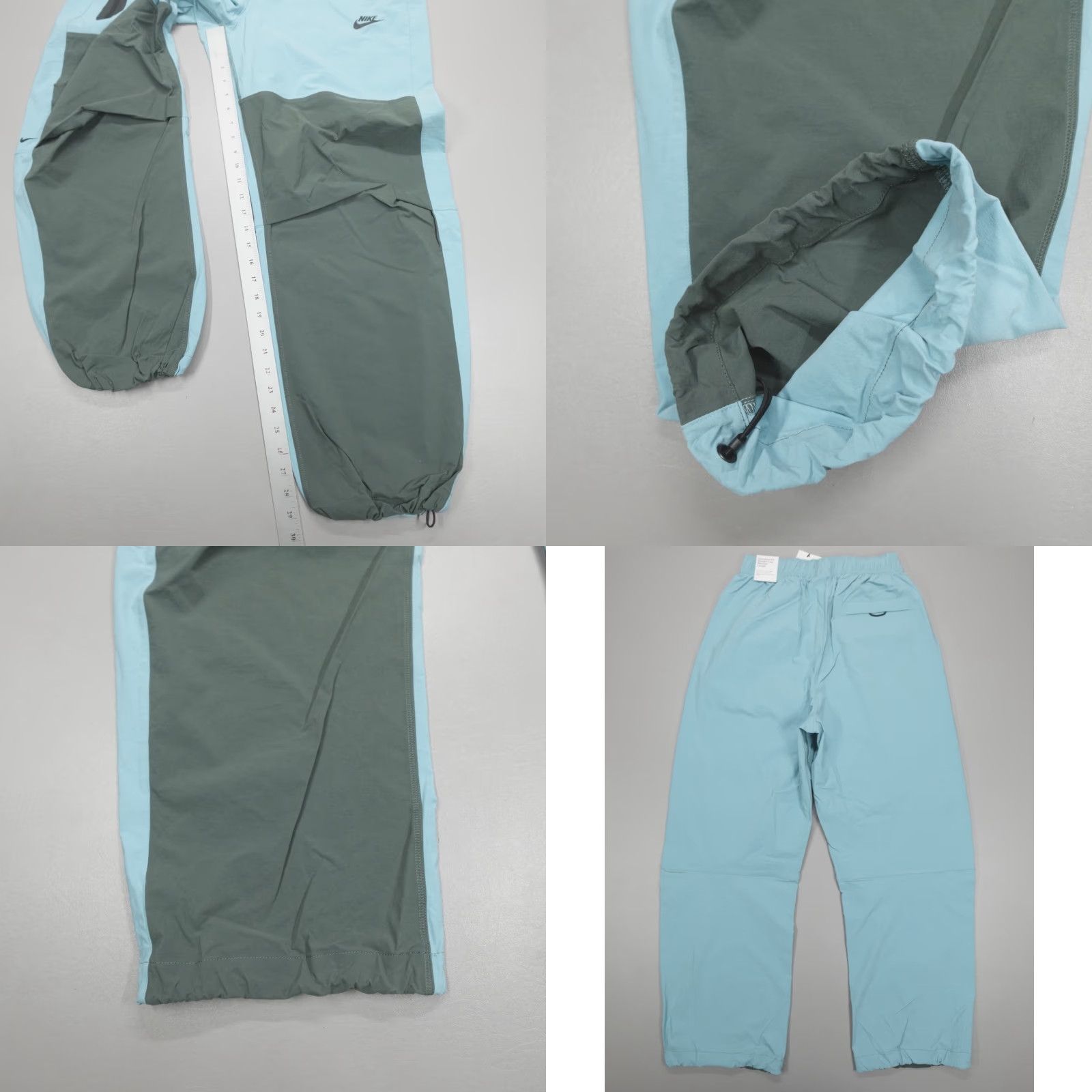 Nike Nike Tech Woven Stretch Oversized Baggy Pants Men's S Blue Green Size US 29 - 8 Thumbnail
