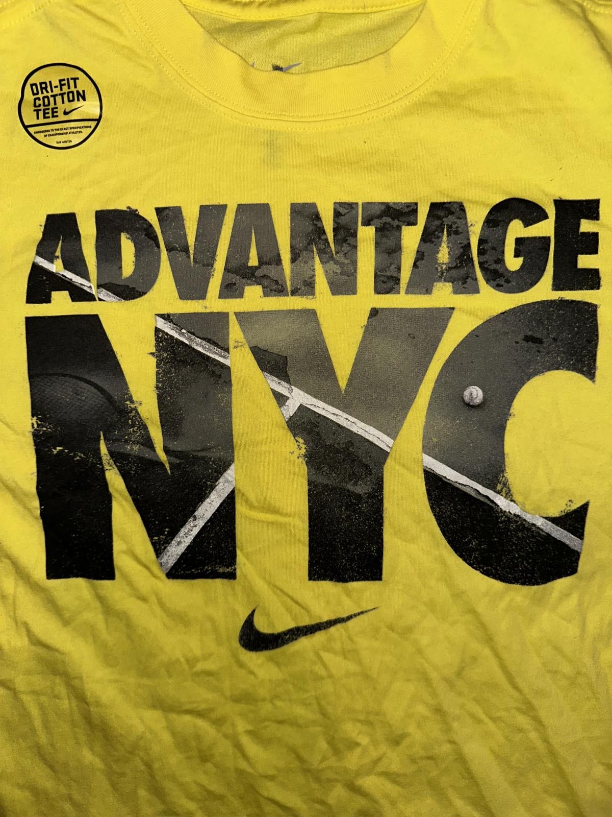 Nike Nike Men’s Advantage NYC Tennis Yellow T-Shirt Size US M / EU 48-50 / 2 - 3 Thumbnail