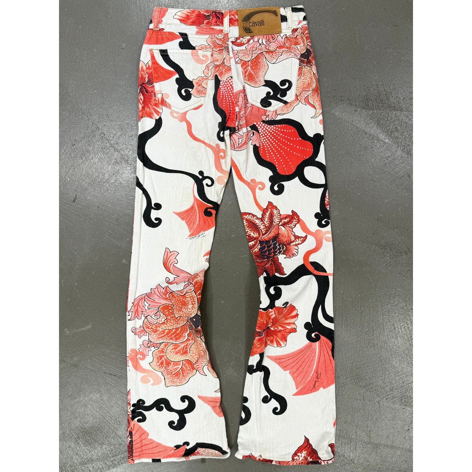 Roberto Cavalli 2000s Cavalli floral print pants Size US 27 - 2 Thumbnail