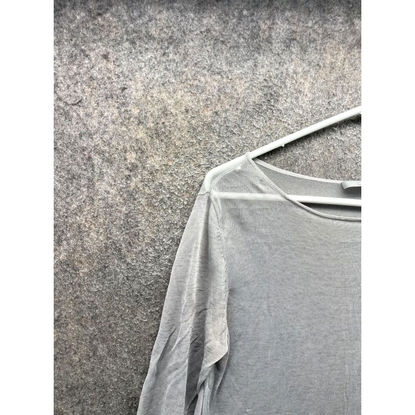 Cos COS Shirt Dress Womens Small Gray Boat Neck 3/4 Sleeve Tunic Lightweight Jersey Top Size S / US 4 / IT 40 - 7 Thumbnail